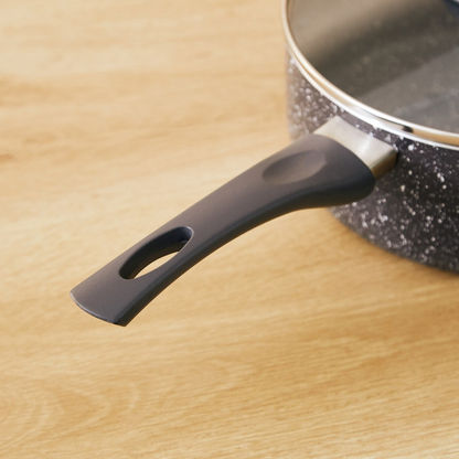 Onyx Non-Stick Saucepan with Lid and Induction Base - 20 cm-Food Preparation-image-2