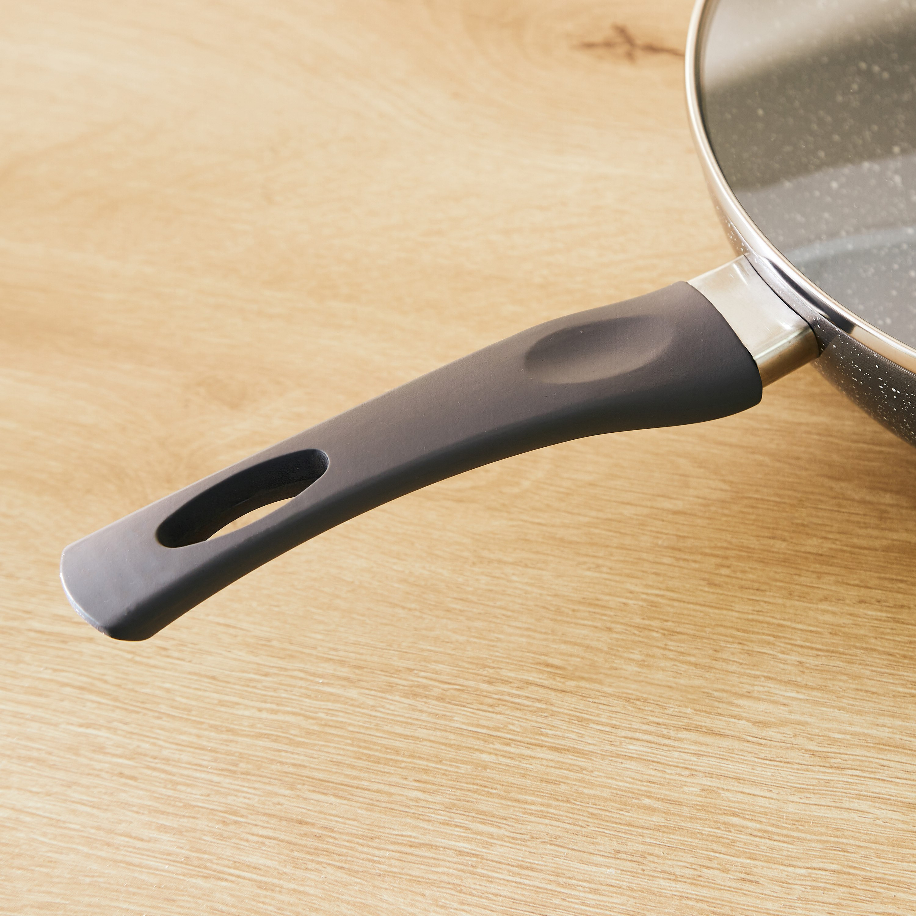 مقلاة ووك مضادة للالتصاق بغطاء وقاعدة حث من أونيكس - 28 سم-hbxkitchen-kitchenware-foodpreparation-image-3