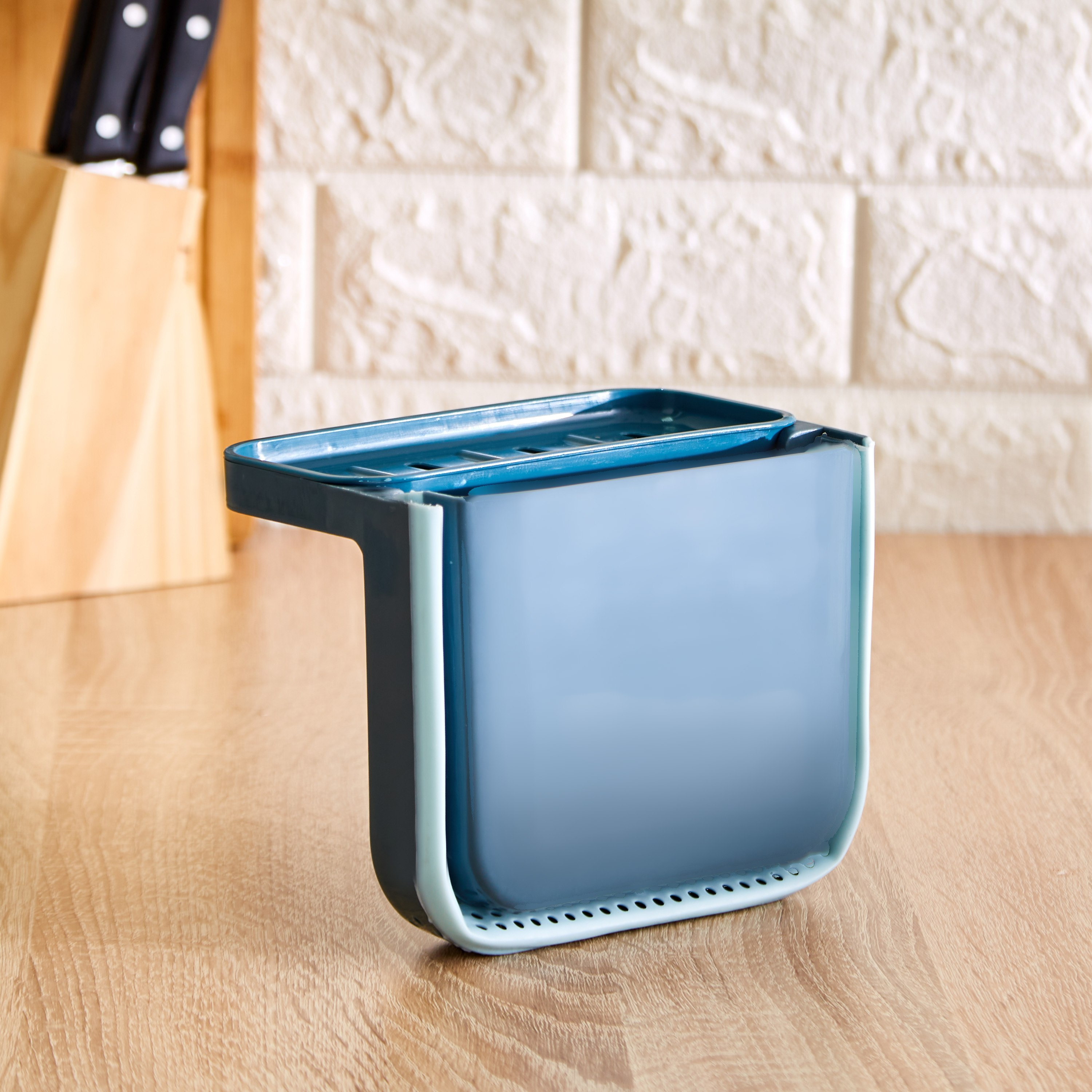 سلة مصفاة حوض قابلة للتوسيع مع حامل إسفنج من إتش بي إس أو - 9.5x9.5x26 سم-hbxkitchen-kitchenware-kitchenaccessories-image-3