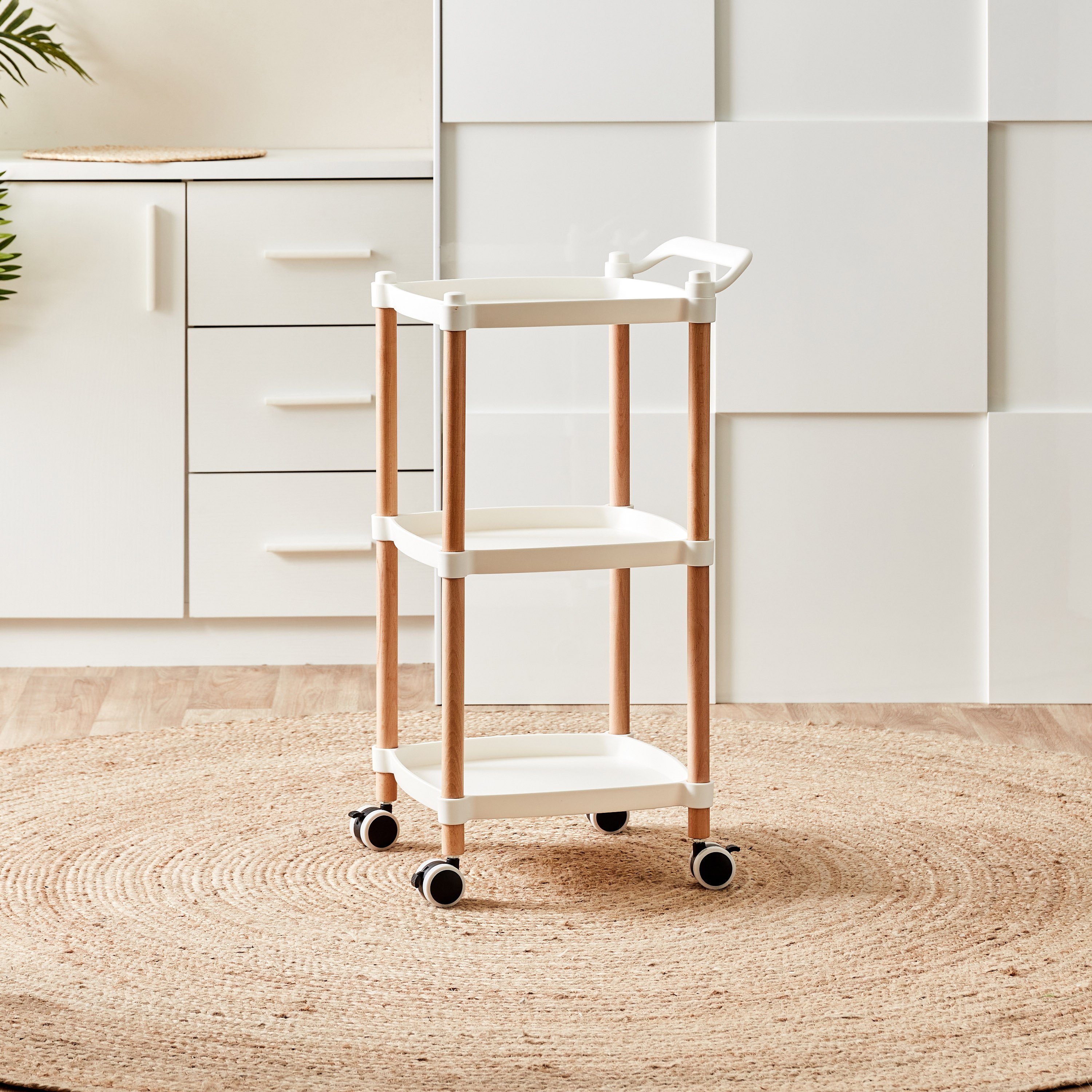 رف تخزين متعدد الأغراض 3 مستويات من بيانكا - 33x33x69 سم-hbxlivingroom-tablesandstands-servingtrolleys-image-2