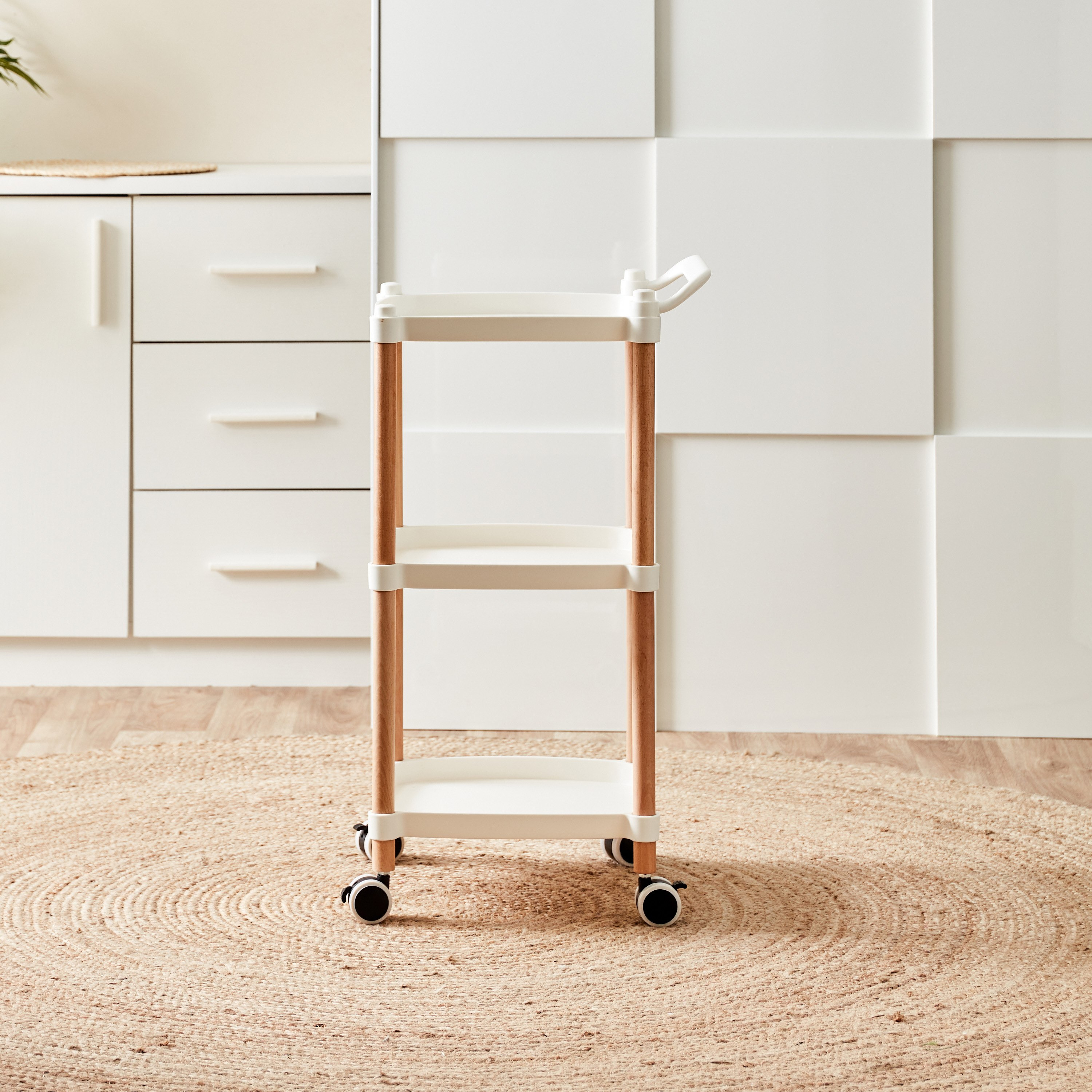 رف تخزين متعدد الأغراض 3 مستويات من بيانكا - 33x33x69 سم-hbxlivingroom-tablesandstands-servingtrolleys-image-3