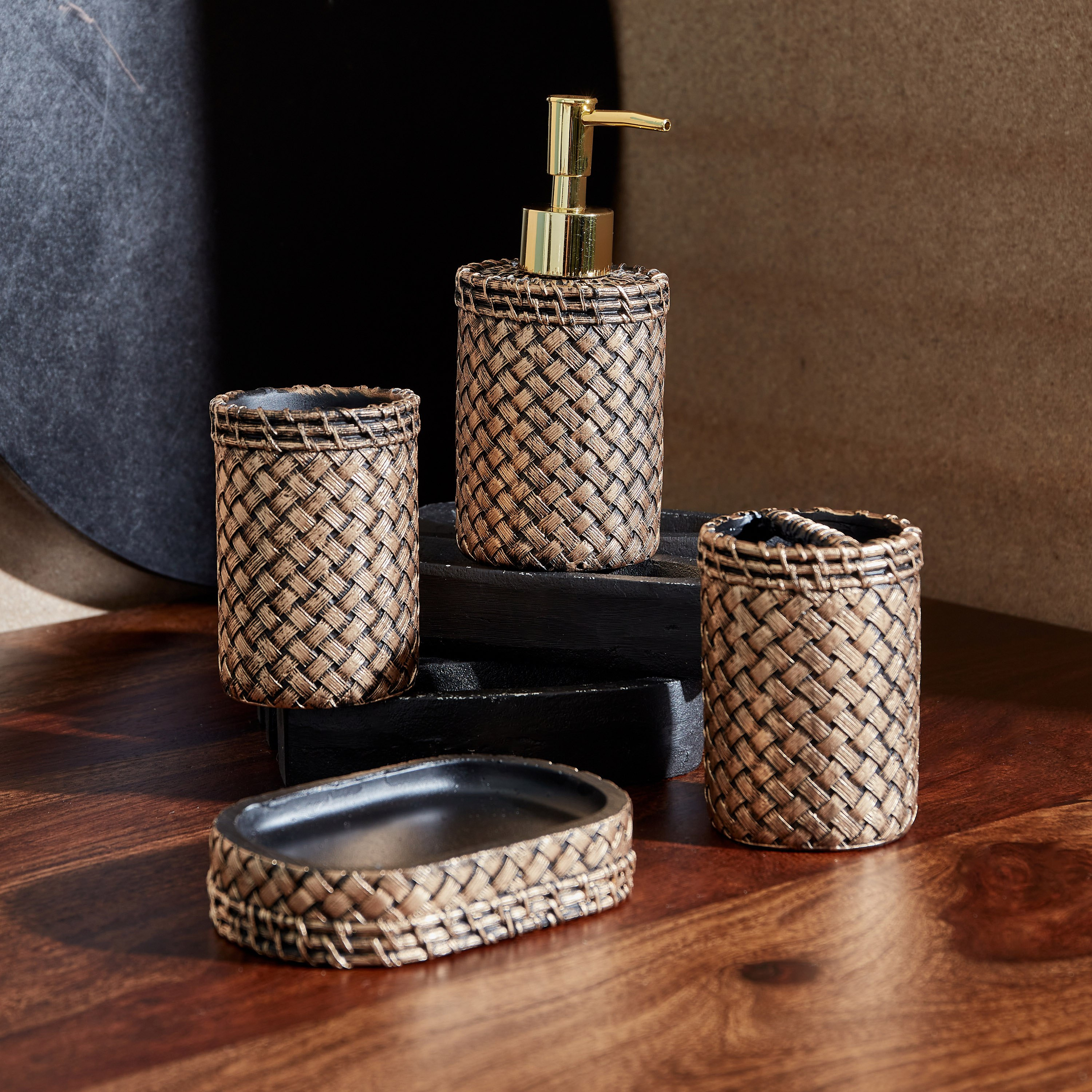 Rustic 4-Piece Polystone Bathroom Accessory Set-PROMO_HB_AE_B1G1_250925-image-1