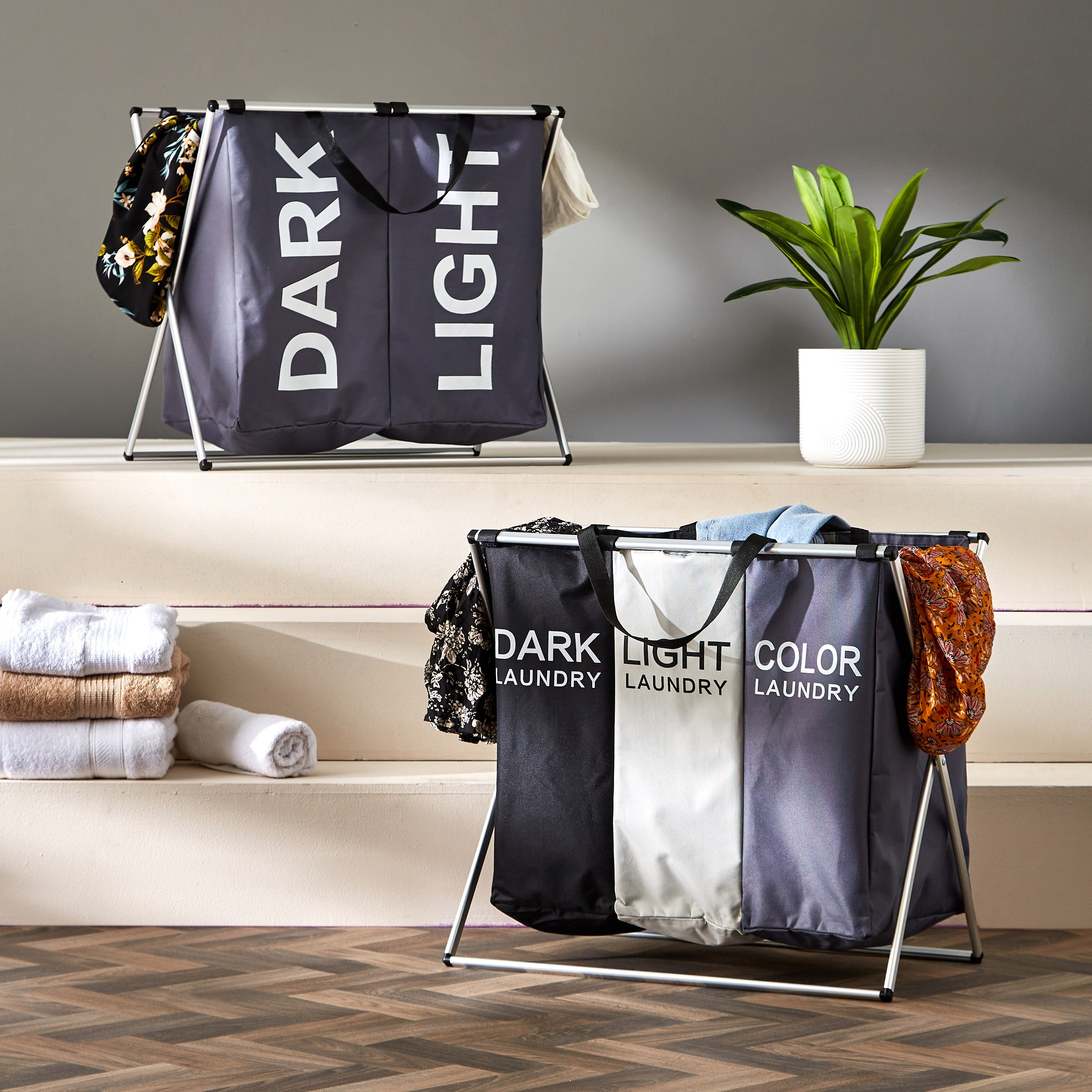 سلّة غسيل 3 أقسام من بيانكا - 54x32x47 سم-hbxbathroom-bathroomstorage-laundryhampers-image-6