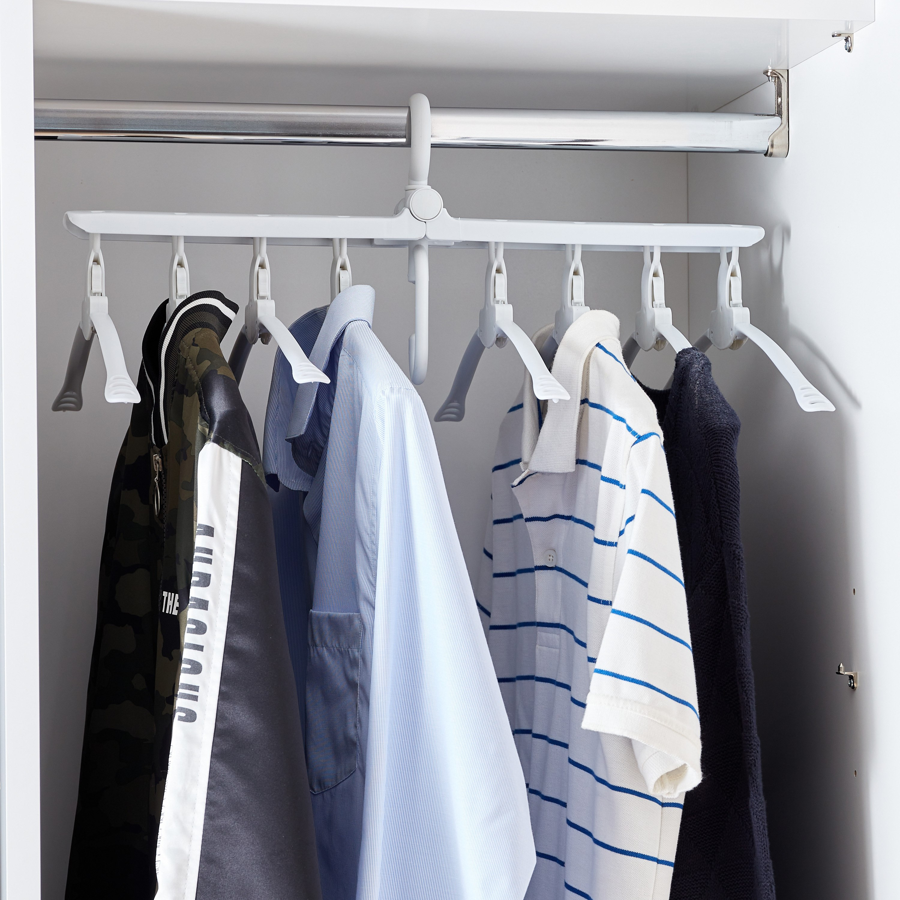 علّاقات ملابس قابلة للطي 8 في 1 من أتش بي أس أو - 34x16x17 سم-hbxhomeware-bathandlaundry-clothesdryingracks-image-1
