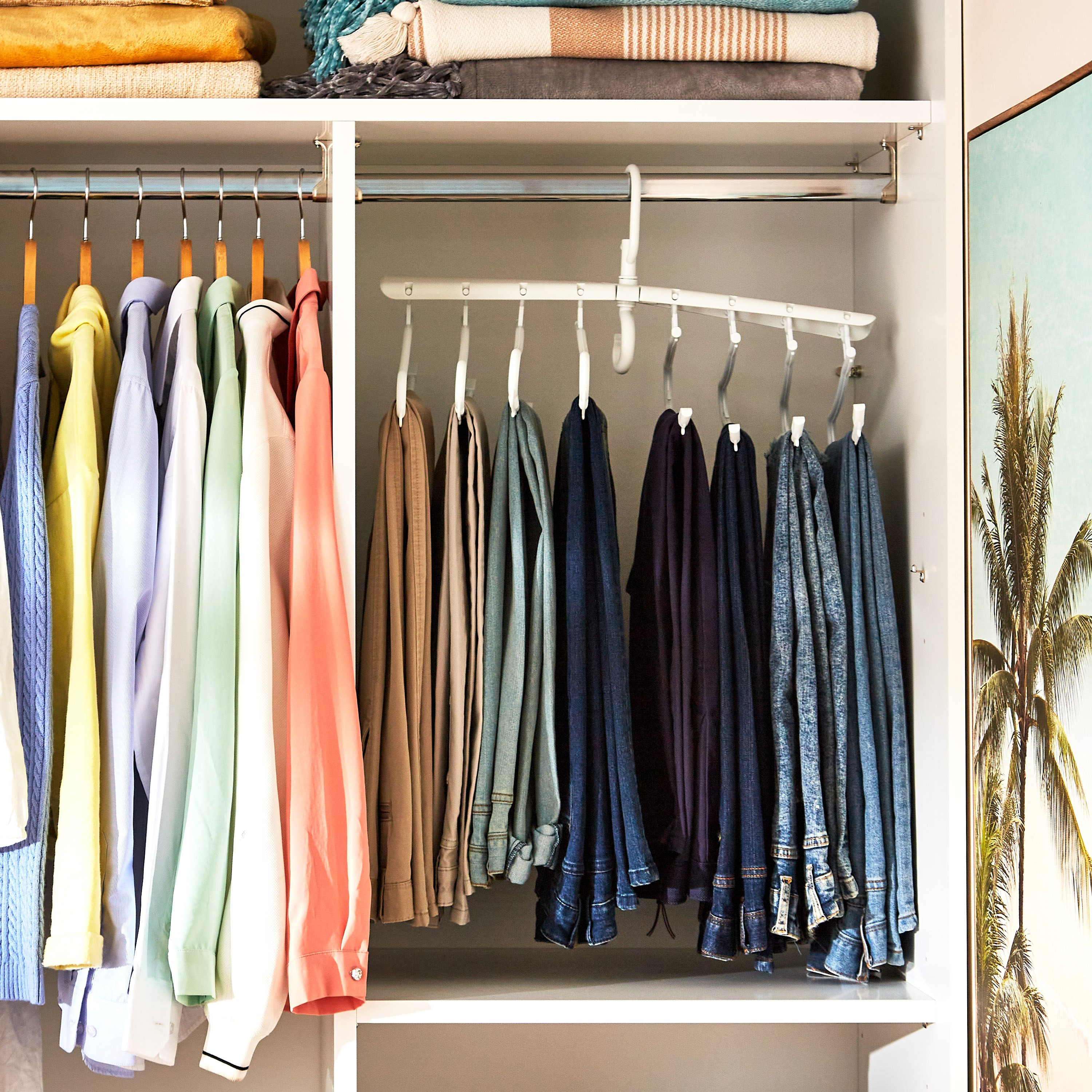 علّاقات ملابس قابلة للطي 8 في 1 من أتش بي أس أو - 34x16x17 سم-hbxhomeware-bathandlaundry-clothesdryingracks-image-1