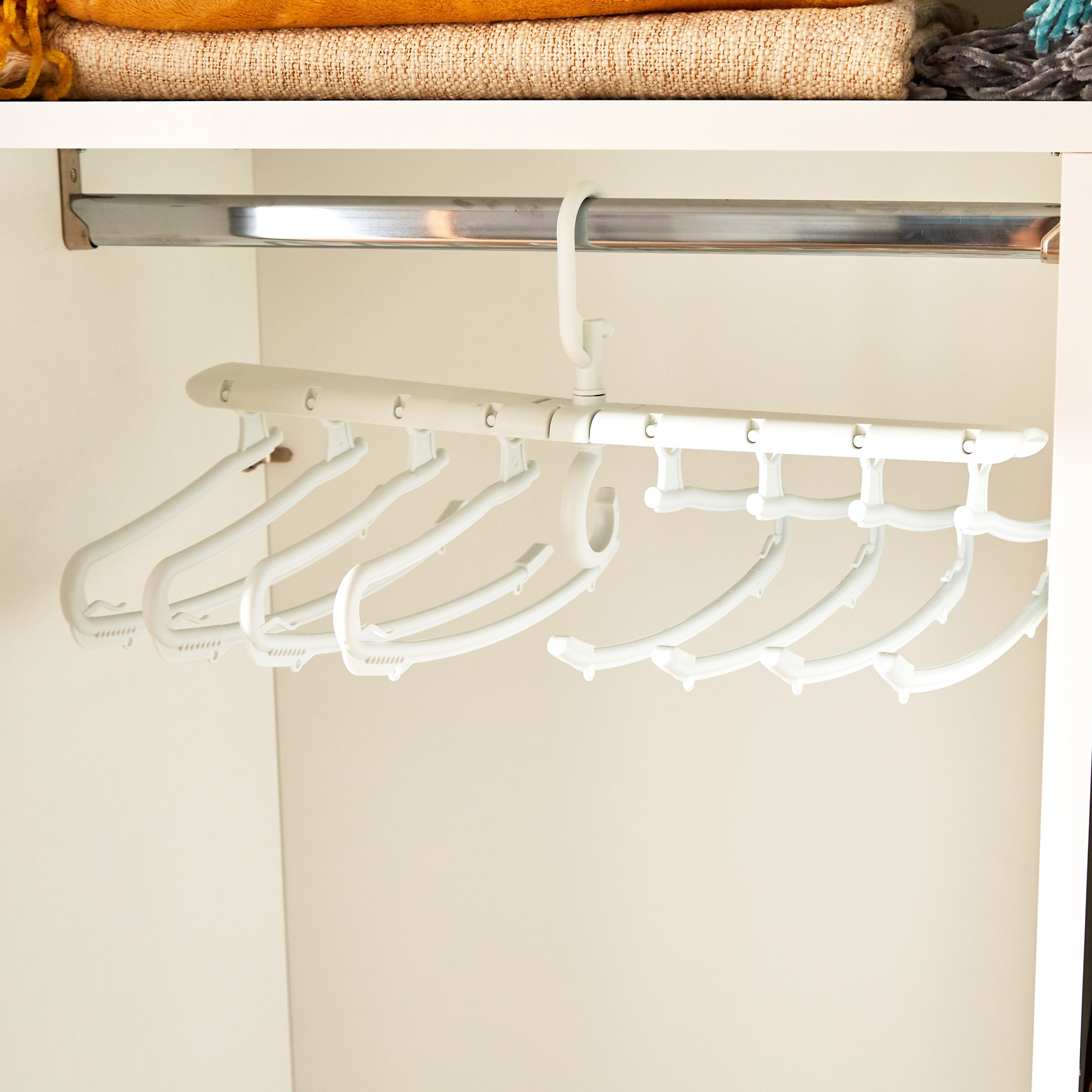 علّاقات ملابس قابلة للطي 8 في 1 من أتش بي أس أو - 34x16x17 سم-hbxhomeware-bathandlaundry-clothesdryingracks-image-3
