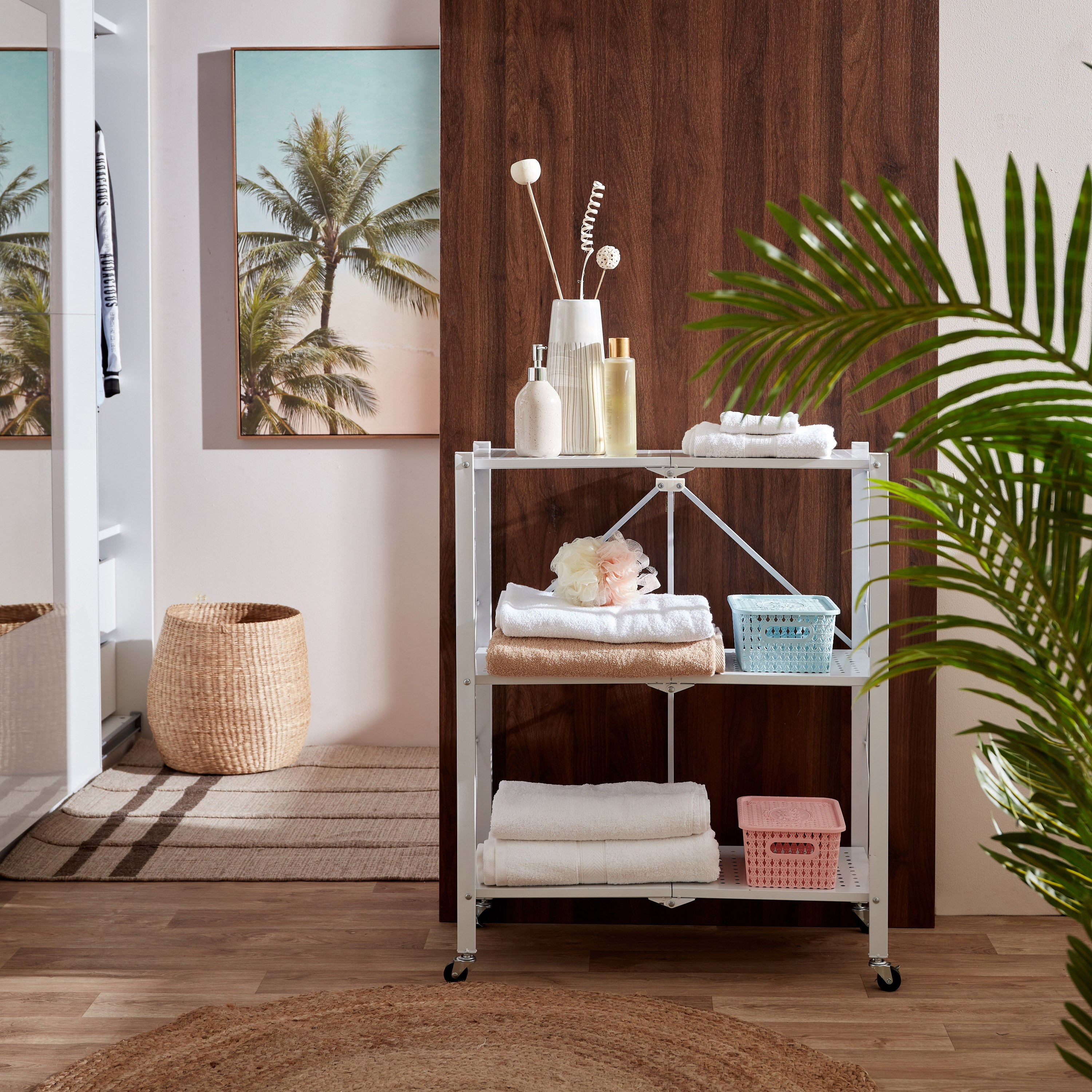 Bianca 3-Layer Multipurpose Foldable Storage Rack With Wheels-70x34x87 cm-PROMO_HB_AE_B1G1_250925-image-9