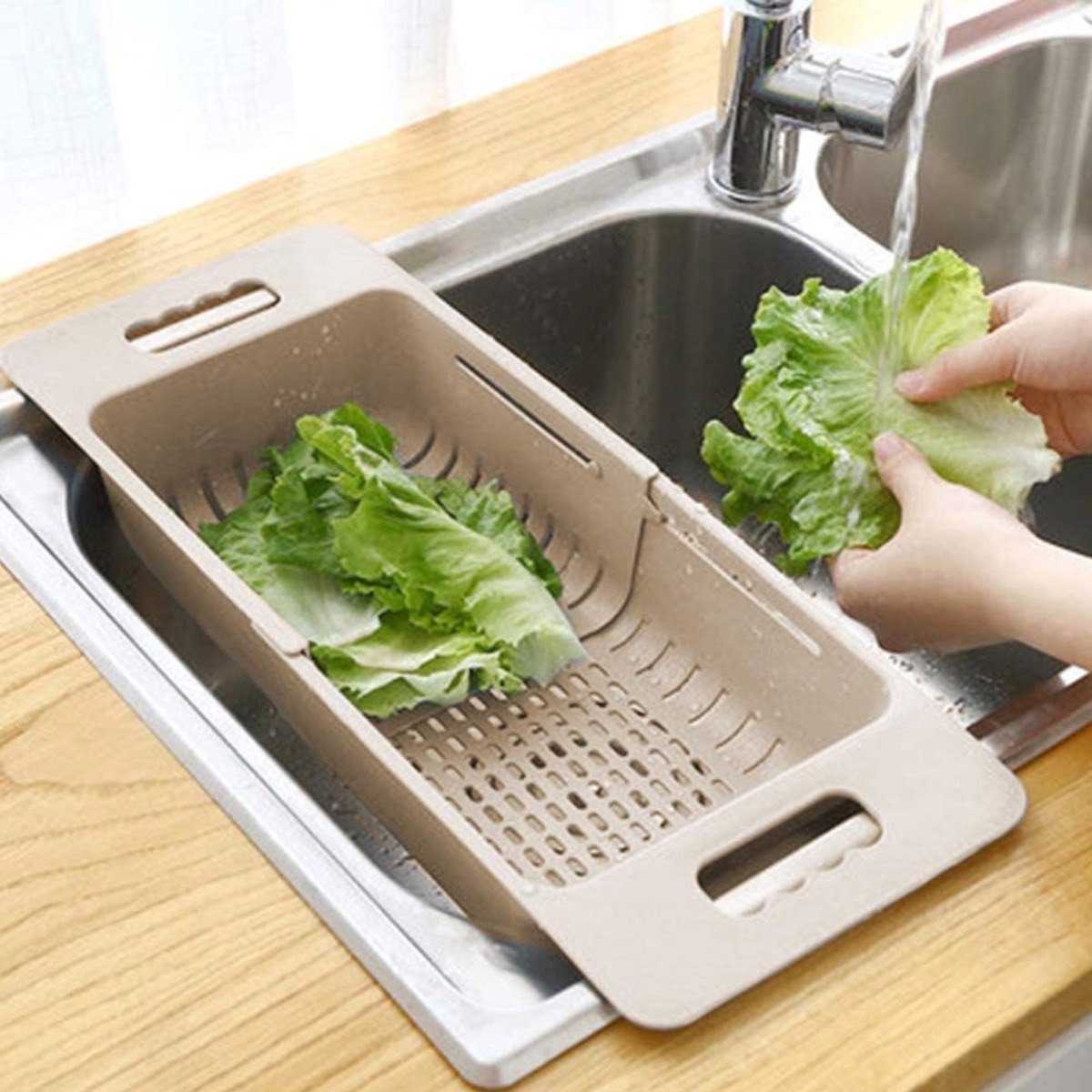 سلة مصفاة حوض للمطبخ قابلة للطي من إتش بي إس أو - 36x18x6 سم-hbxkitchen-kitchenware-foodpreparation-image-10