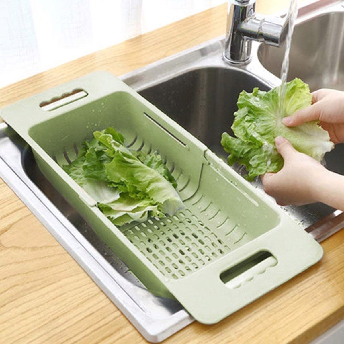 سلة مصفاة حوض للمطبخ قابلة للطي من إتش بي إس أو - 36x18x6 سم-hbxkitchen-kitchenware-foodpreparation-image-8