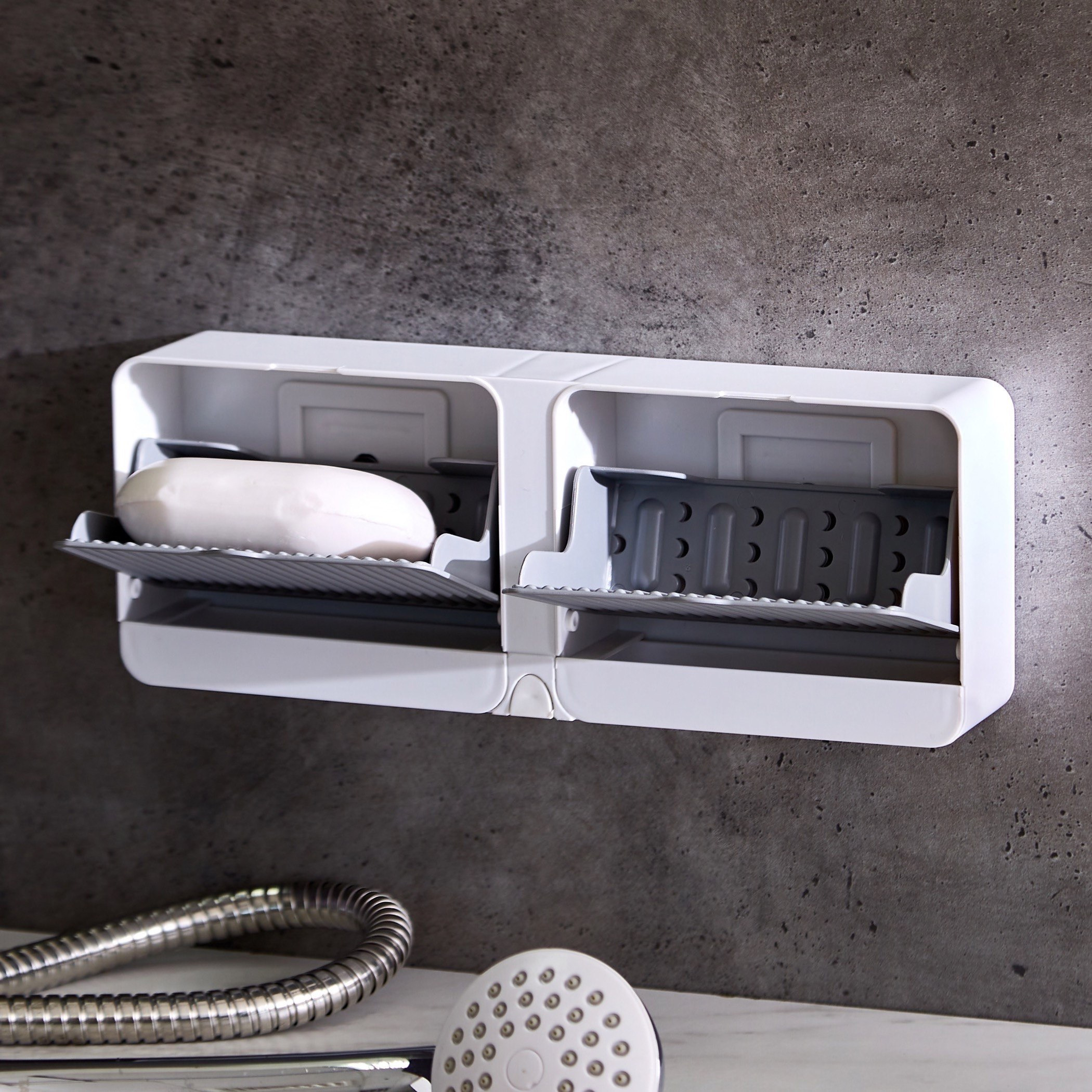 حامل صابون مزدوج من أتش بي أس أو- 25×10×4.5 سم-hbxdecorandfurnishings-homeaccessories-novelties-image-6