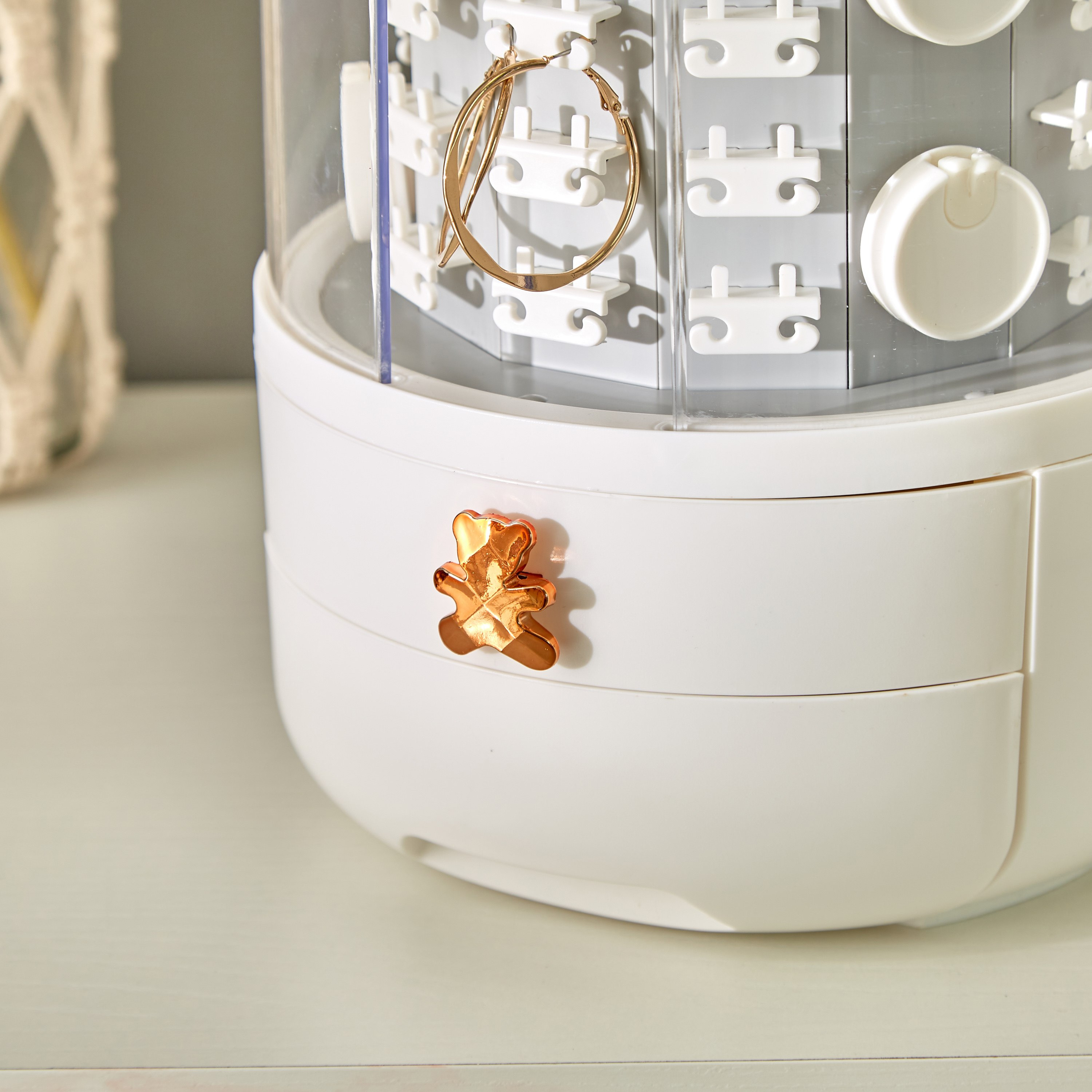 منظم تخزين مجوهرات دوار من بيانكا - 21x36 سم-hbxbedroom-bedroomaccessories-jewelleryboxesandholders-image-5