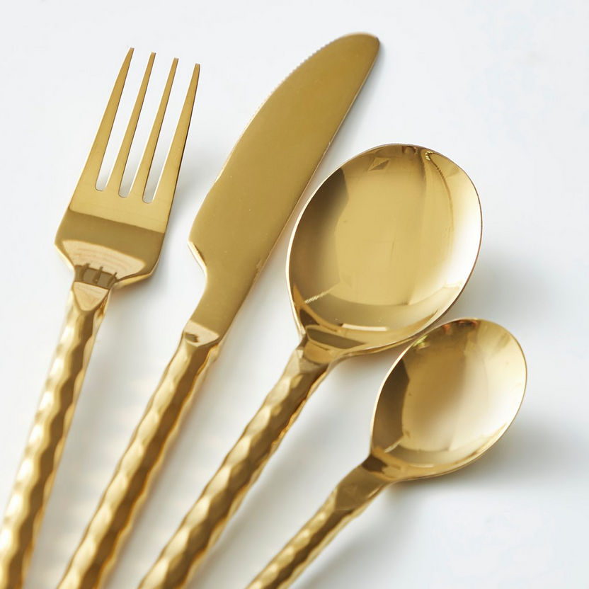 Festive Natural 16-Piece Shiny Cutlery Set-Cutlery-image-2