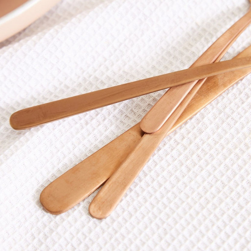Festive 24-Piece Copper Matte Finish Cutlery Set-Cutlery-image-4