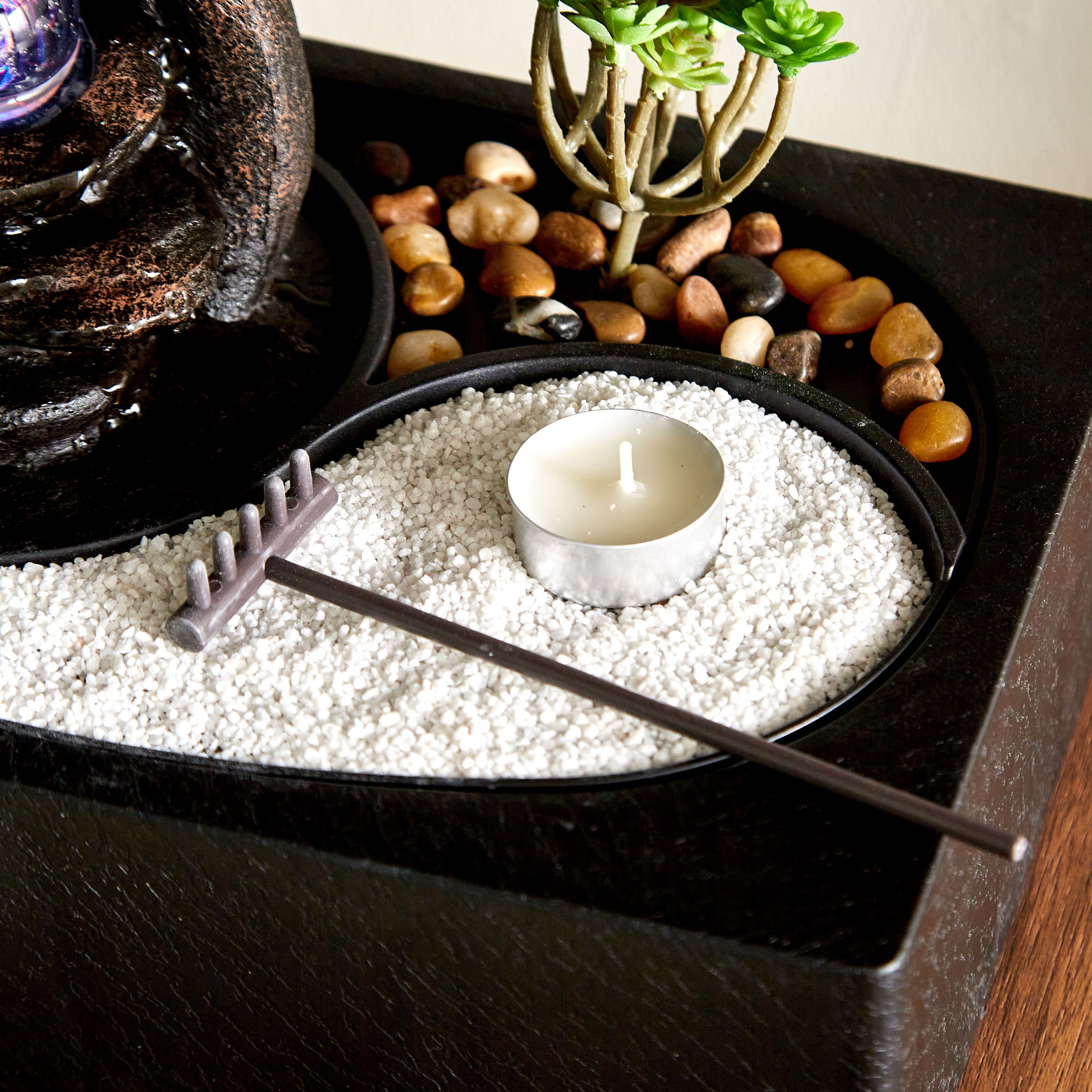 نافورة حجرية مع كرة دوارة من أوريل - 29x21x23 سم-hbxhomeware-hbxdecorandfurnishings-image-3