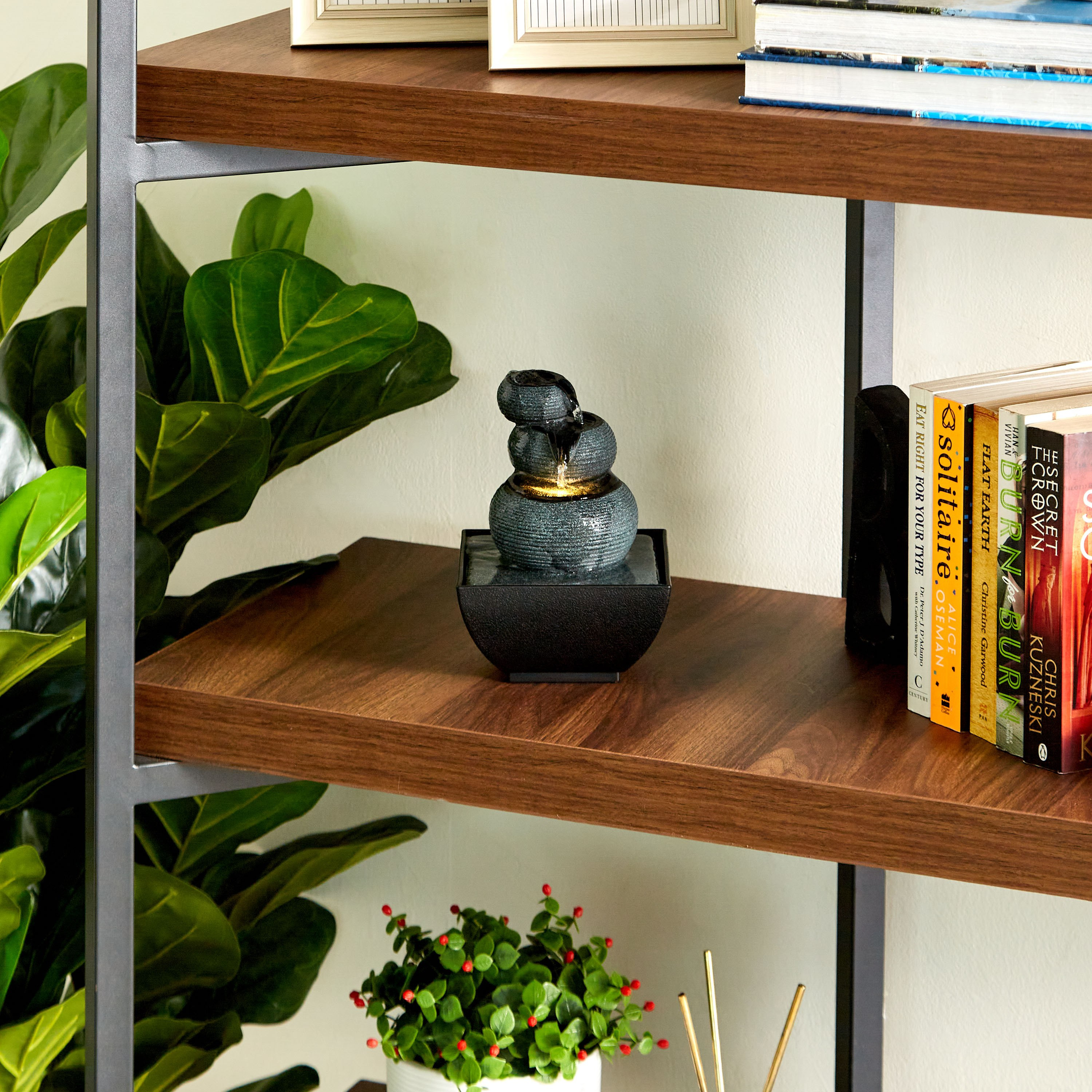 نافورة 3 طبقات من أوريل مودرن - 13x13x18 سم-hbxhomeware-hbxdecorandfurnishings-image-4
