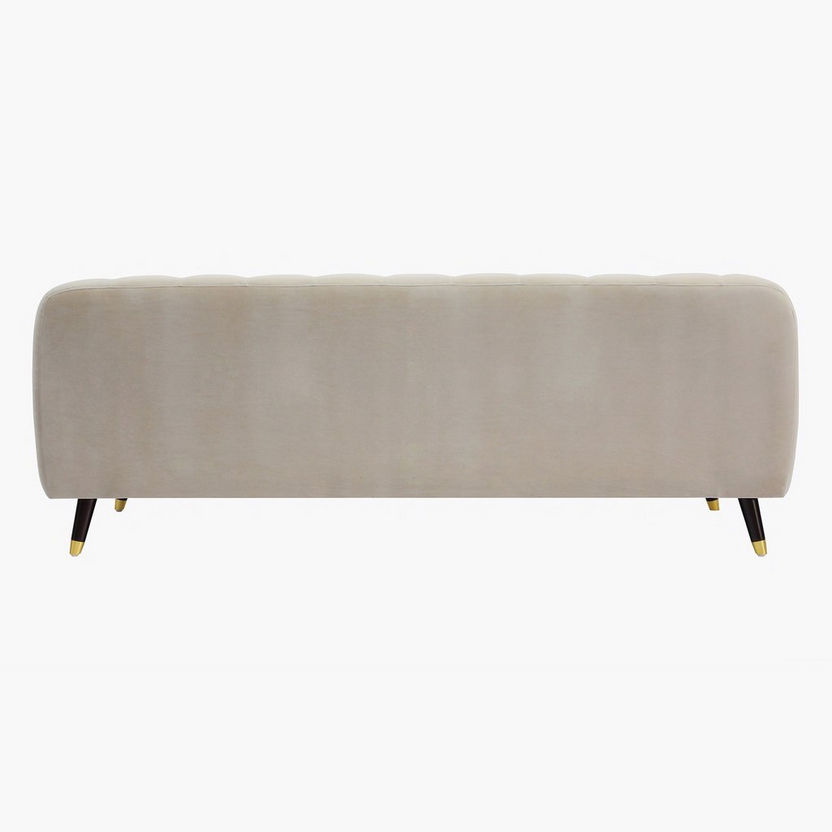 Alison 3-Seater Velvet Sofa with 2 Cushions-Sofas-image-3