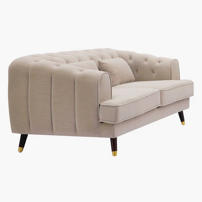 Alison 2-Seater Velvet Sofa with 2 Cushions-Sofas-image-2