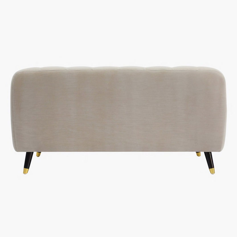 Alison 2-Seater Velvet Sofa with 2 Cushions-Sofas-image-3