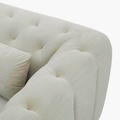 Alison 2-Seater Velvet Sofa with 2 Cushions-Sofas-image-4