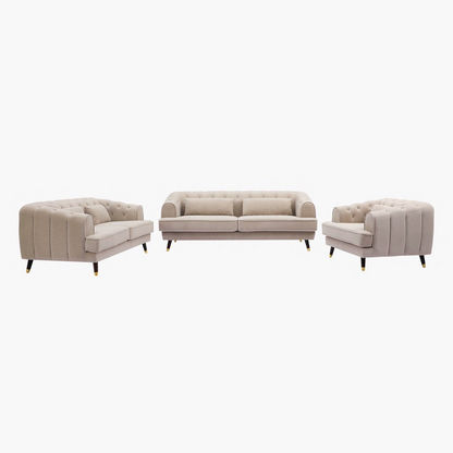 Alison 2-Seater Velvet Sofa with 2 Cushions-Sofas-image-6