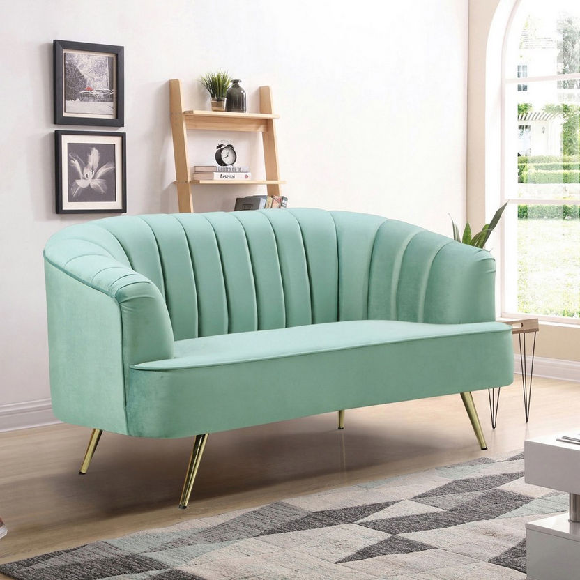 Melrose 2-Seater Velvet Sofa-Sofas-image-1