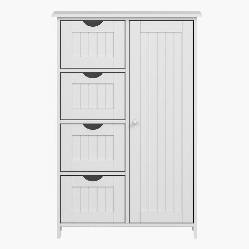 Caney 4-Drawer Bathroom Cabinet with Door-Organisers-image-1