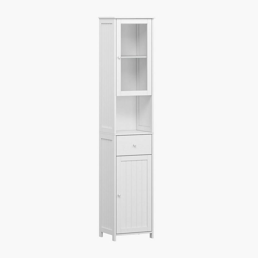 Caney 2-Door Tall Bathroom Cabinet with Drawer-Bedroom Storage-image-1