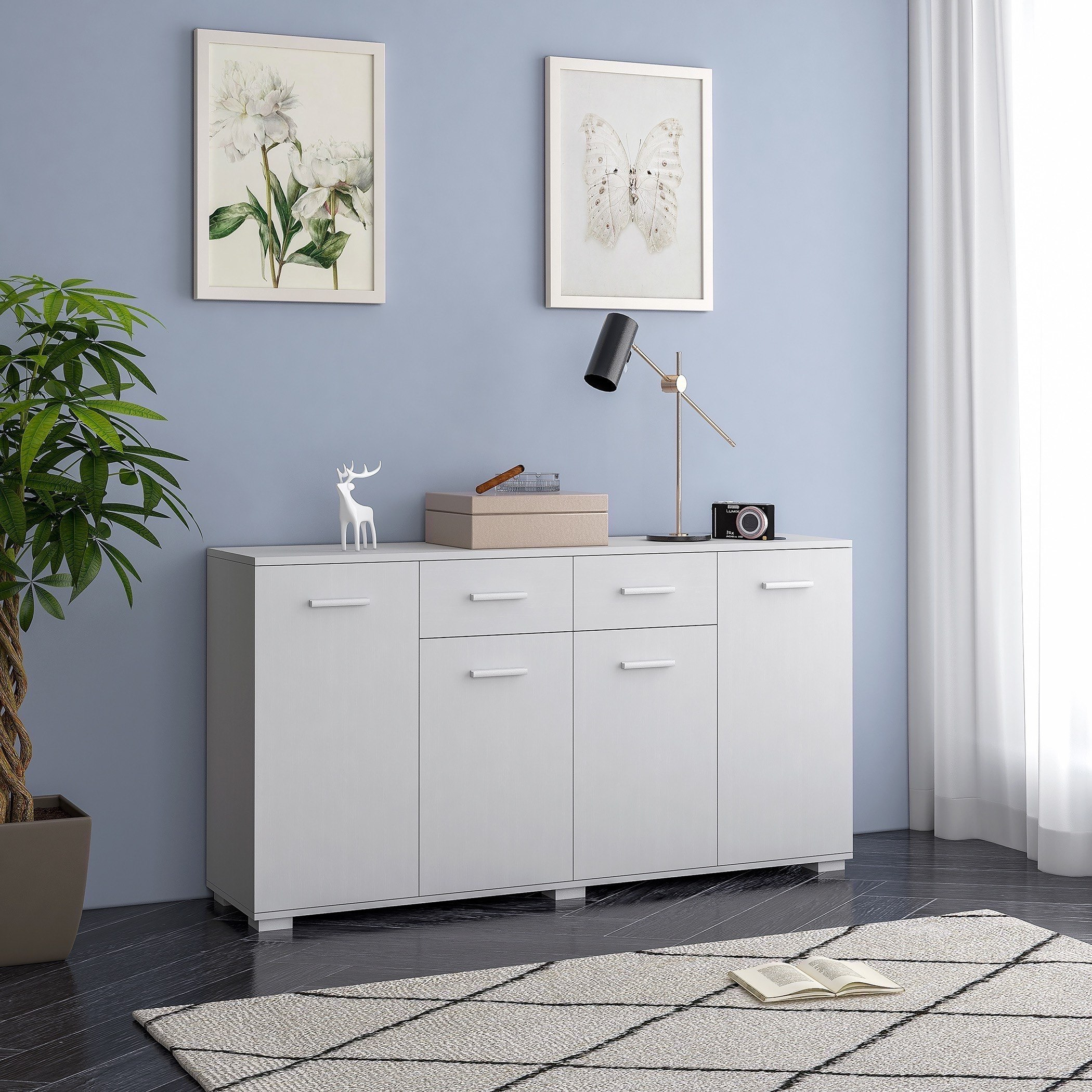 خزانة جانبية بـ 4 أبواب ودرجين من مكس آند ماتش-hbxfurniture-diningroom-buffetsandsideboards-image-1