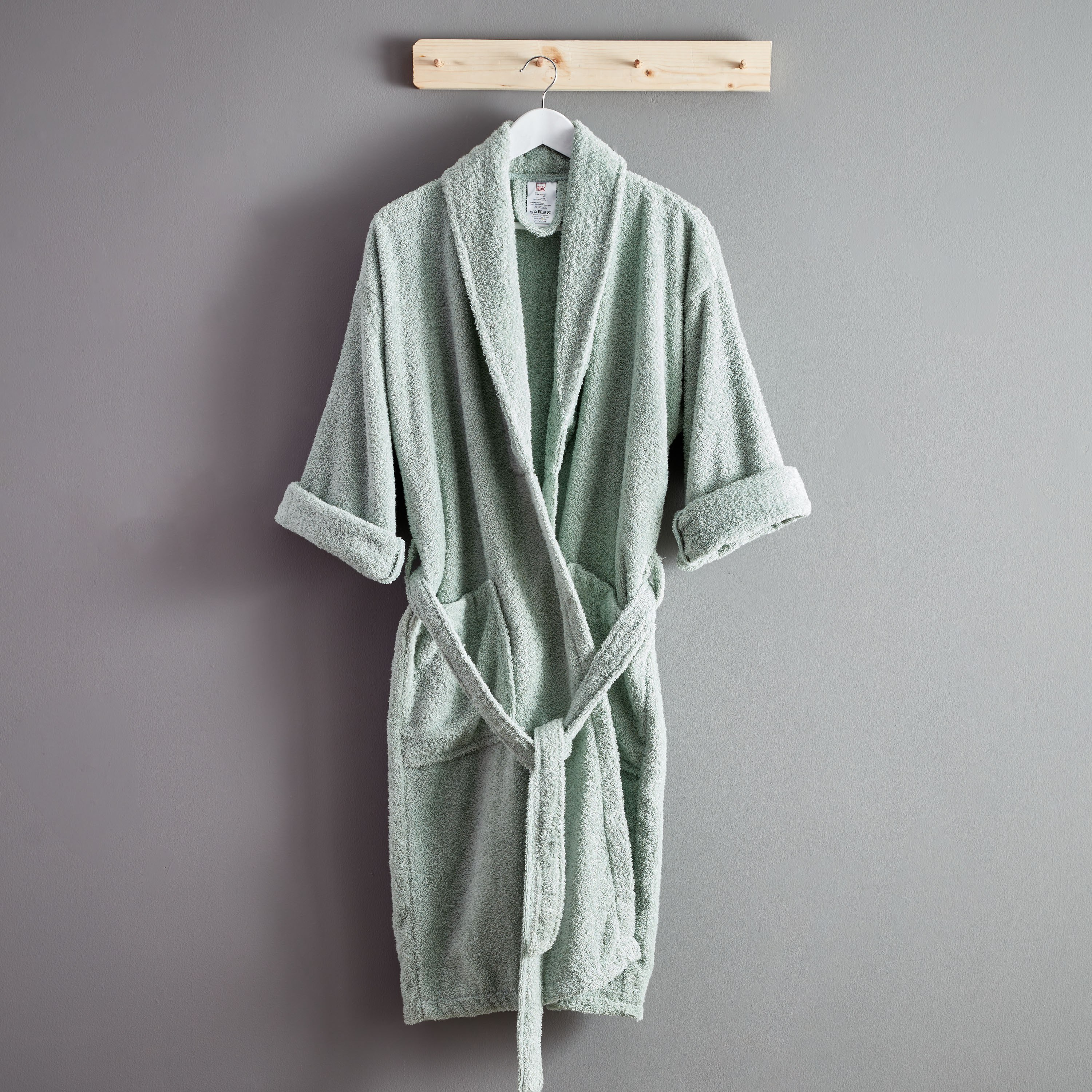 روب حمّام منسدل قطن للكبار من إسينشيال - كبير-hbxbathroom-bathroomtextiles-image-1