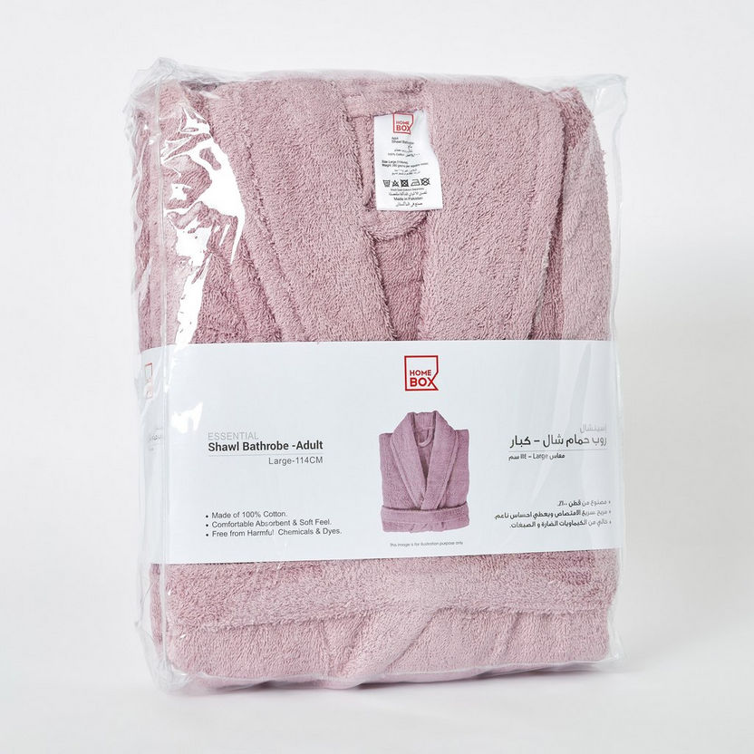 Essential Cotton Shawl Adult Bathrobe - Large-Bathroom Textiles-image-5