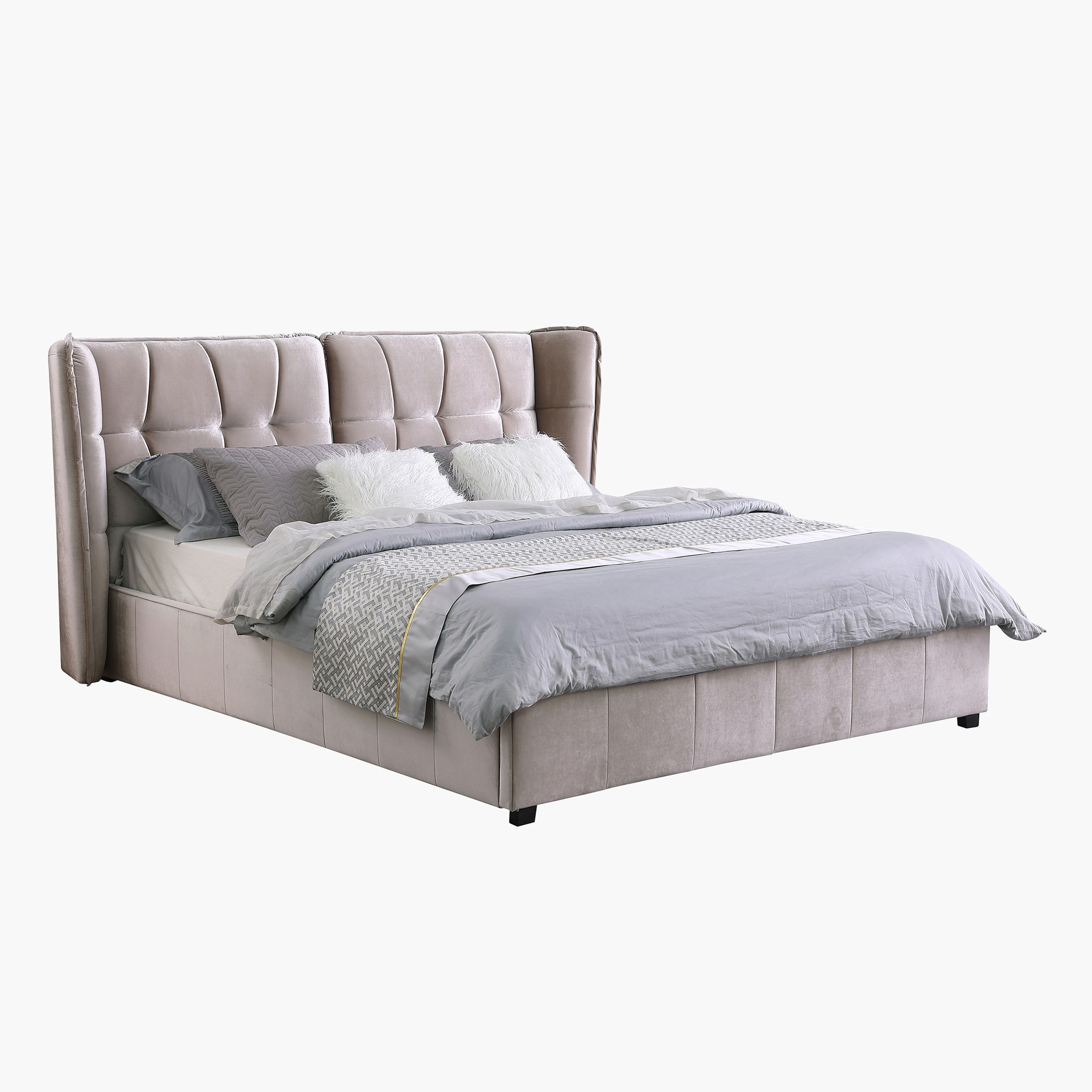 Movo Taylor Adele King Upholstered Bed - 180x200 cm-hbxfurniture-bedsandbedsets-beds-king-image-2