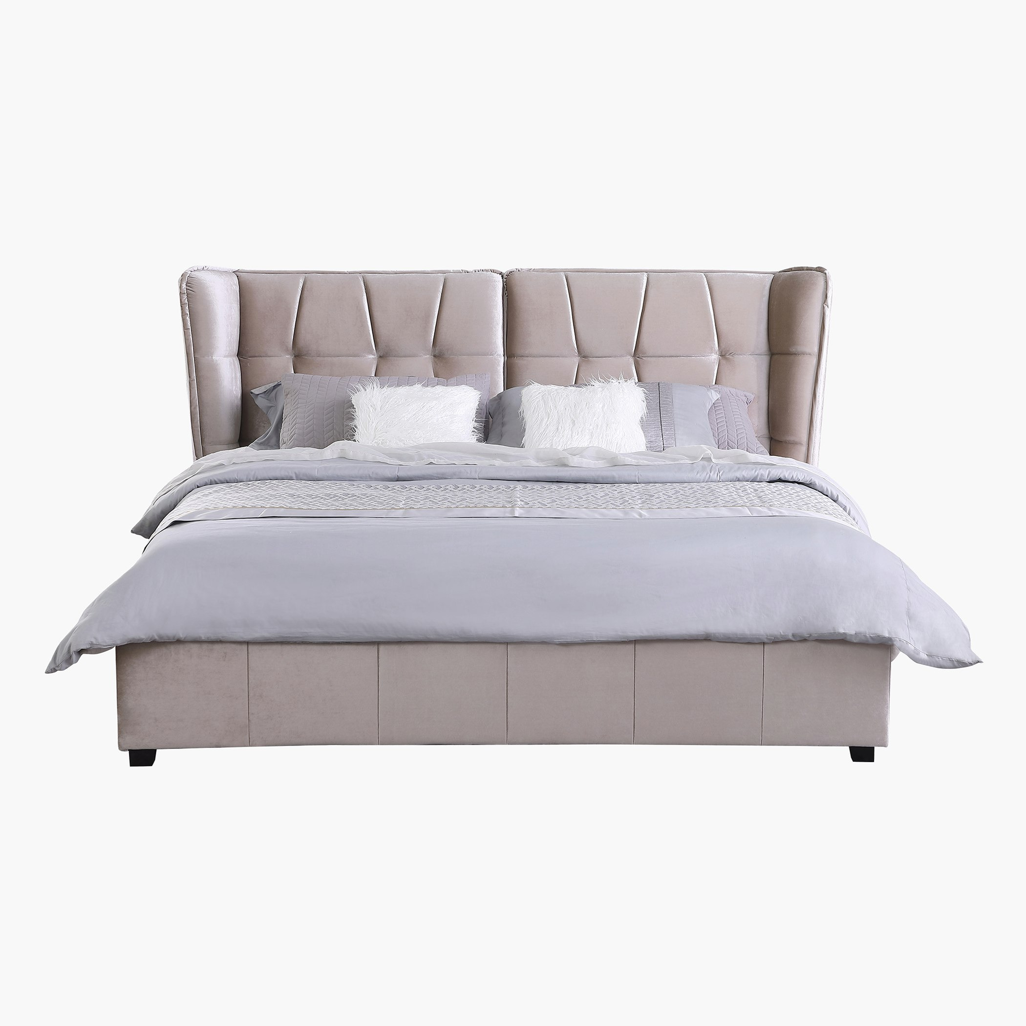 Movo Taylor Adele King Upholstered Bed - 180x200 cm-hbxfurniture-bedsandbedsets-beds-king-image-3