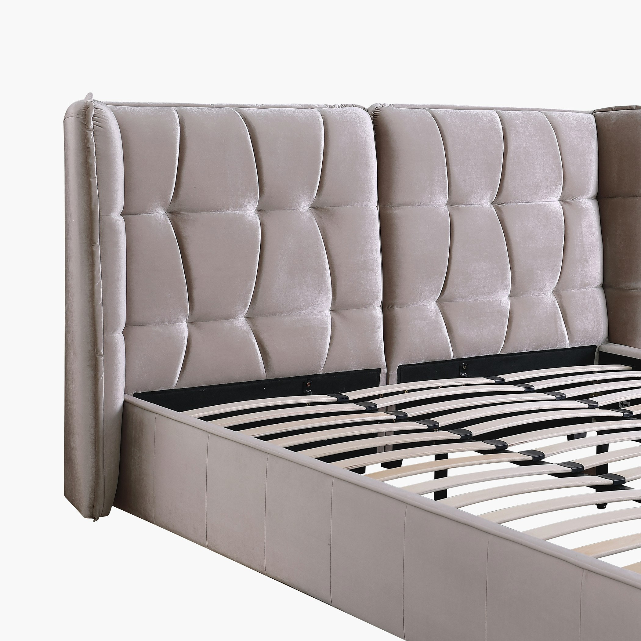 Movo Taylor Adele King Upholstered Bed - 180x200 cm-hbxfurniture-bedsandbedsets-beds-king-image-6
