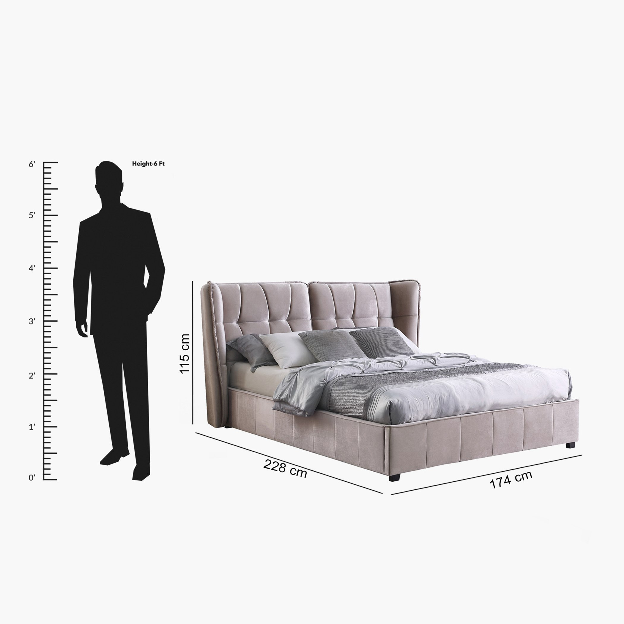 سرير كوين منجّد - تايلور أديل من موڤو - 160×200 سم-hbxbedroom-bedsandbedsets-beds-queen-image-9