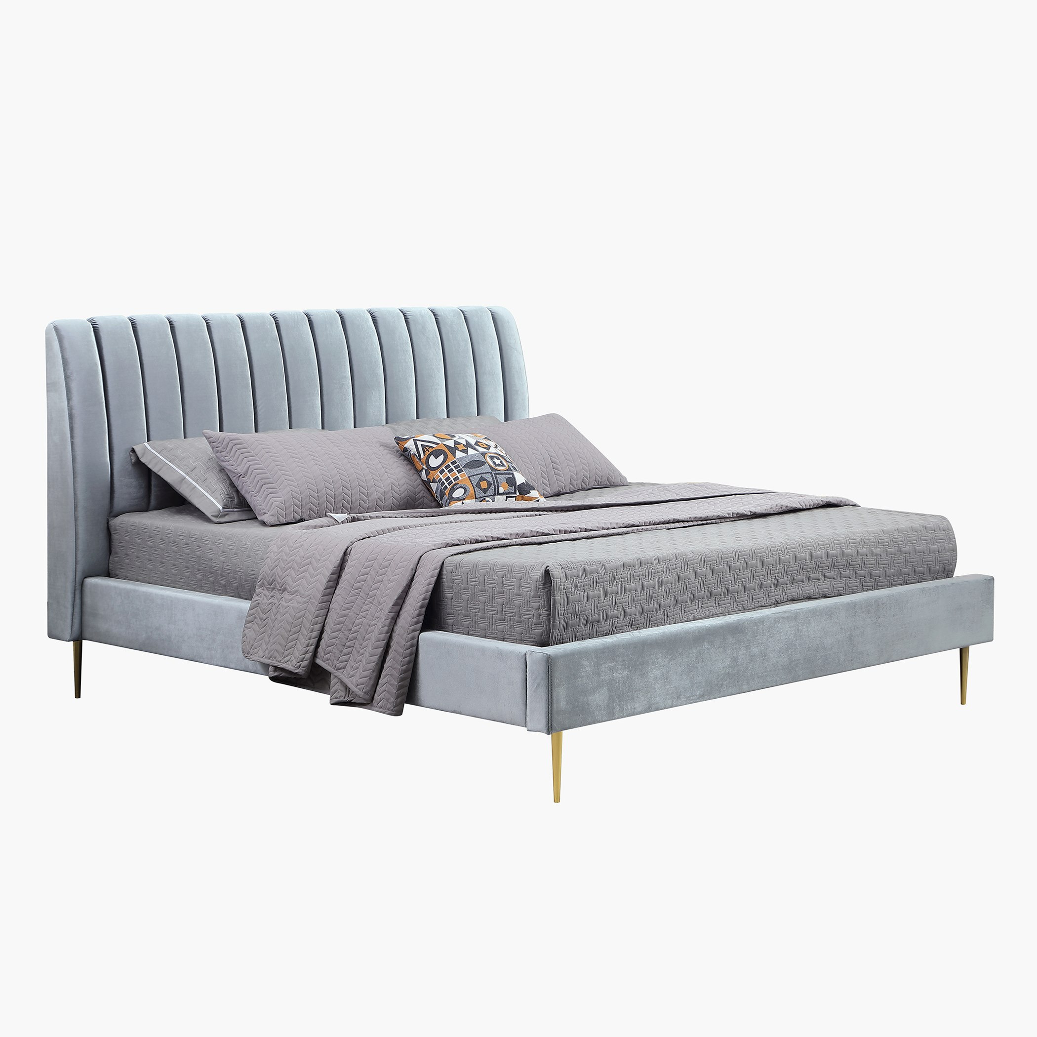 سرير كينج منجّد من تايلور أريانا - 180x200 سم-hbxfurniture-bedsandbedsets-upholsteredbeds-king-image-2
