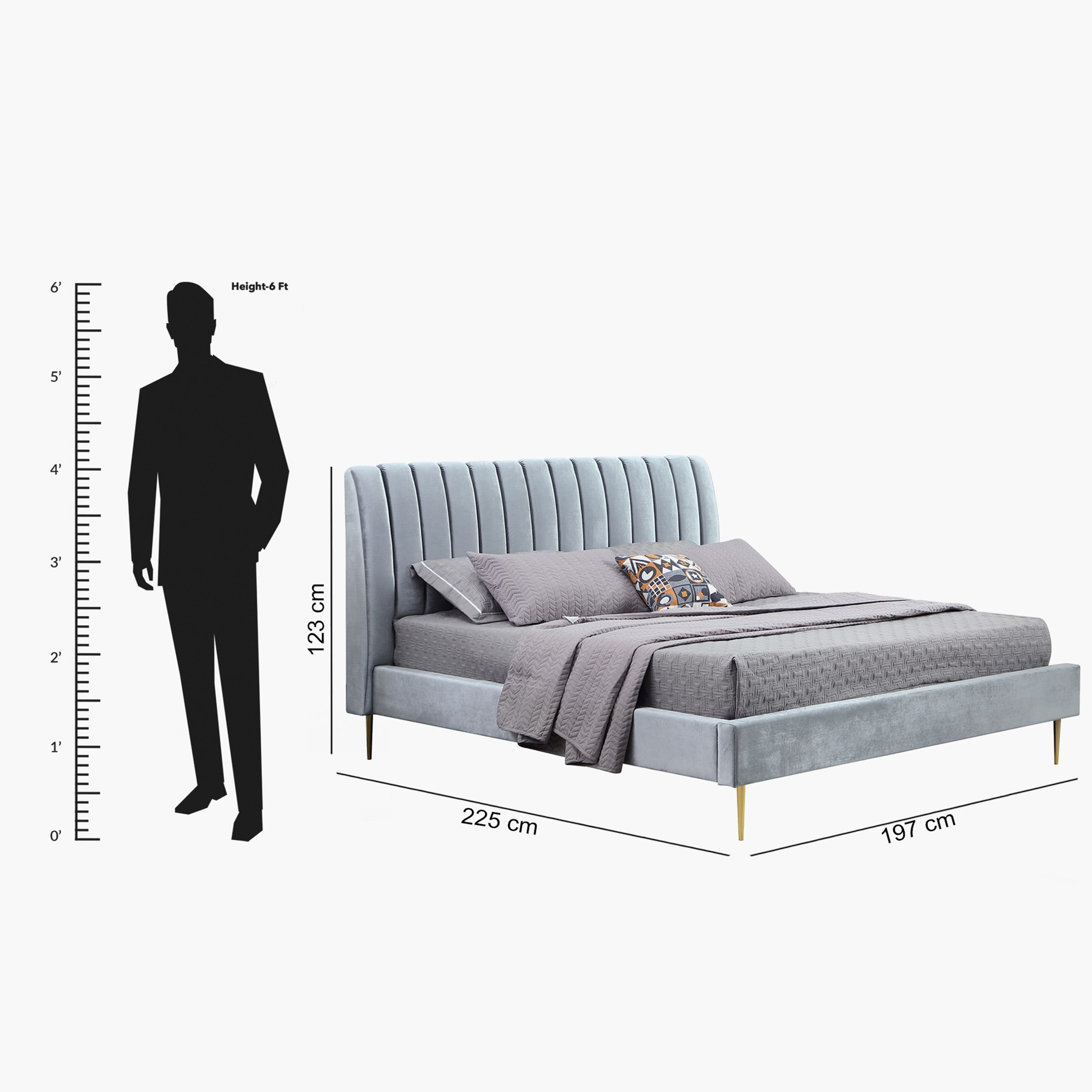 سرير كينج منجّد من تايلور أريانا - 180x200 سم-hbxfurniture-bedsandbedsets-upholsteredbeds-king-image-8