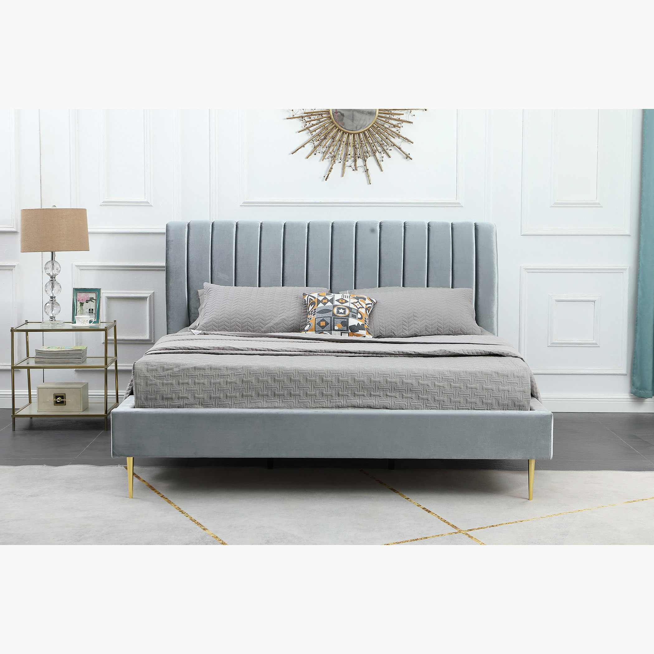 سرير كوين منجّد - تايلور أريانا من موڤو - 150×200 سم-hbxbedroom-bedsandbedsets-beds-queen-image-2