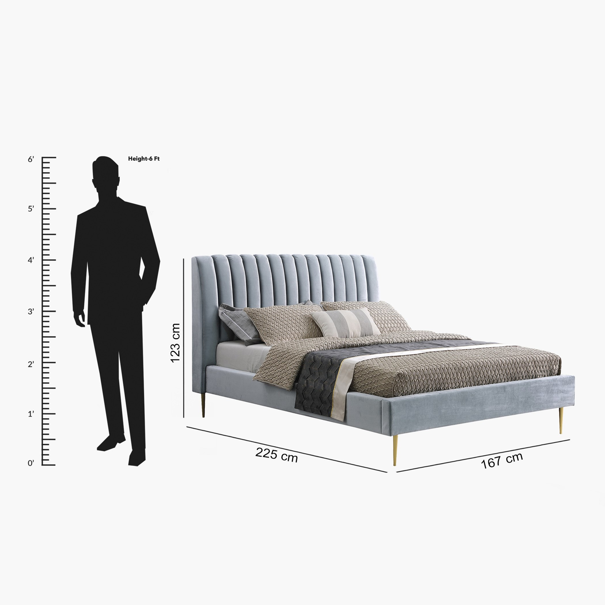 سرير كوين منجّد - تايلور أريانا من موڤو - 150×200 سم-hbxbedroom-bedsandbedsets-beds-queen-image-9