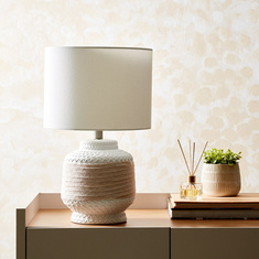 Ariana Ceramic Base Table Lamp - 30x30x49 cms