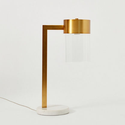 Ariana Ceramic Base Metal Table Lamp - 40x18x58 cm
