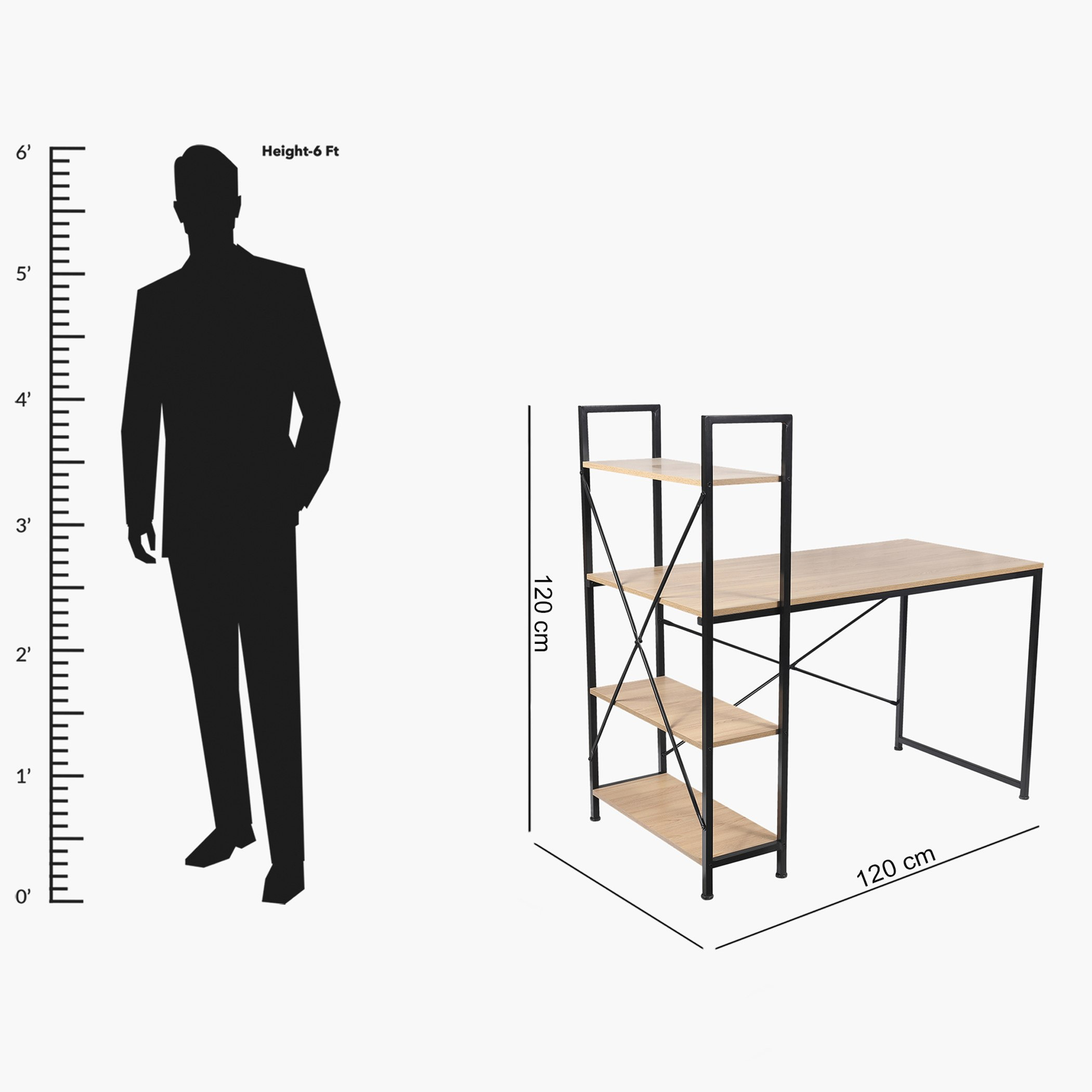 مكتب دراسة مع خزانة كتب من إيربان سيول-hbxfurniture-office-desks-image-11