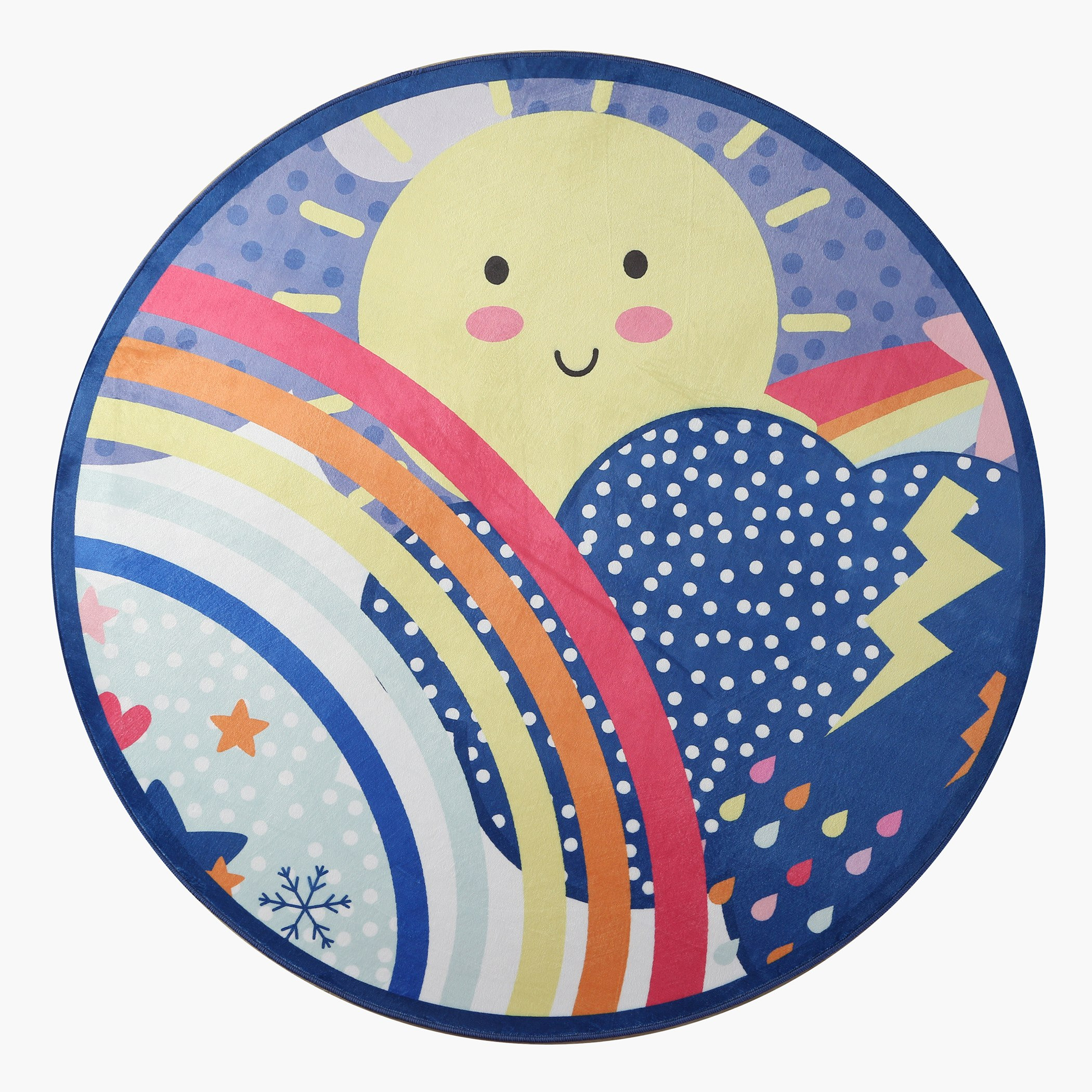 سجادة فلانيل مستديرة بطبعات من أرلو - 120x120 سم-hbxhomeware-hbxkidsandyouth-image-5