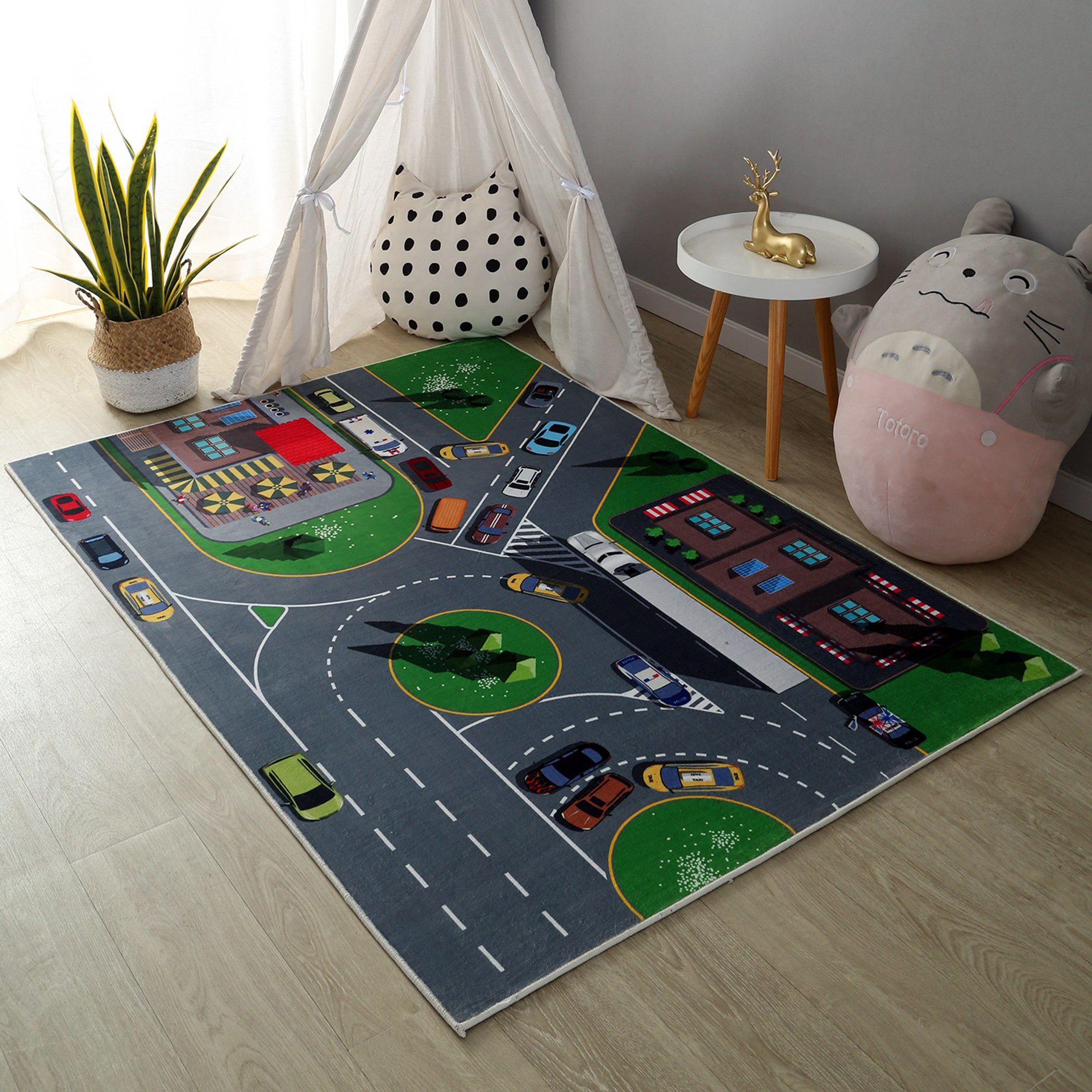 سجادة فلانيل بطبعات بلدة صغيرة من آرلو - 110x160 سم-hbxhomeware-hbxkidsandyouth-image-1