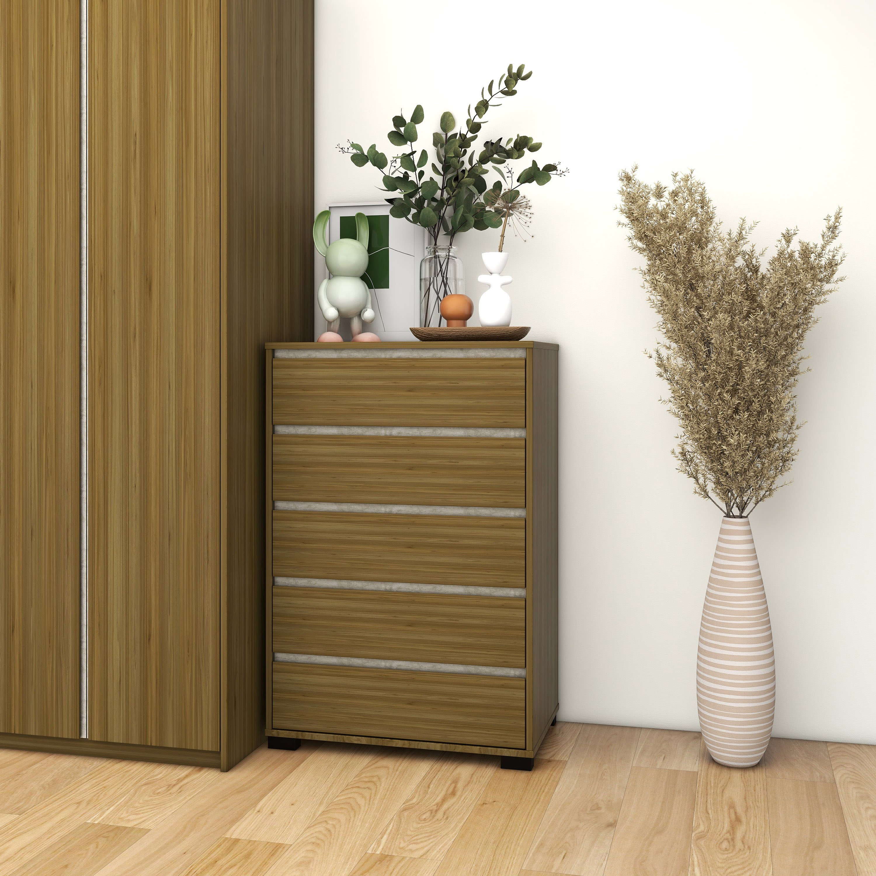 وحدة تخزين 5 أدراج من بريندا-hbxkidsandyouth-dressersandchests-chestofdrawers-image-1
