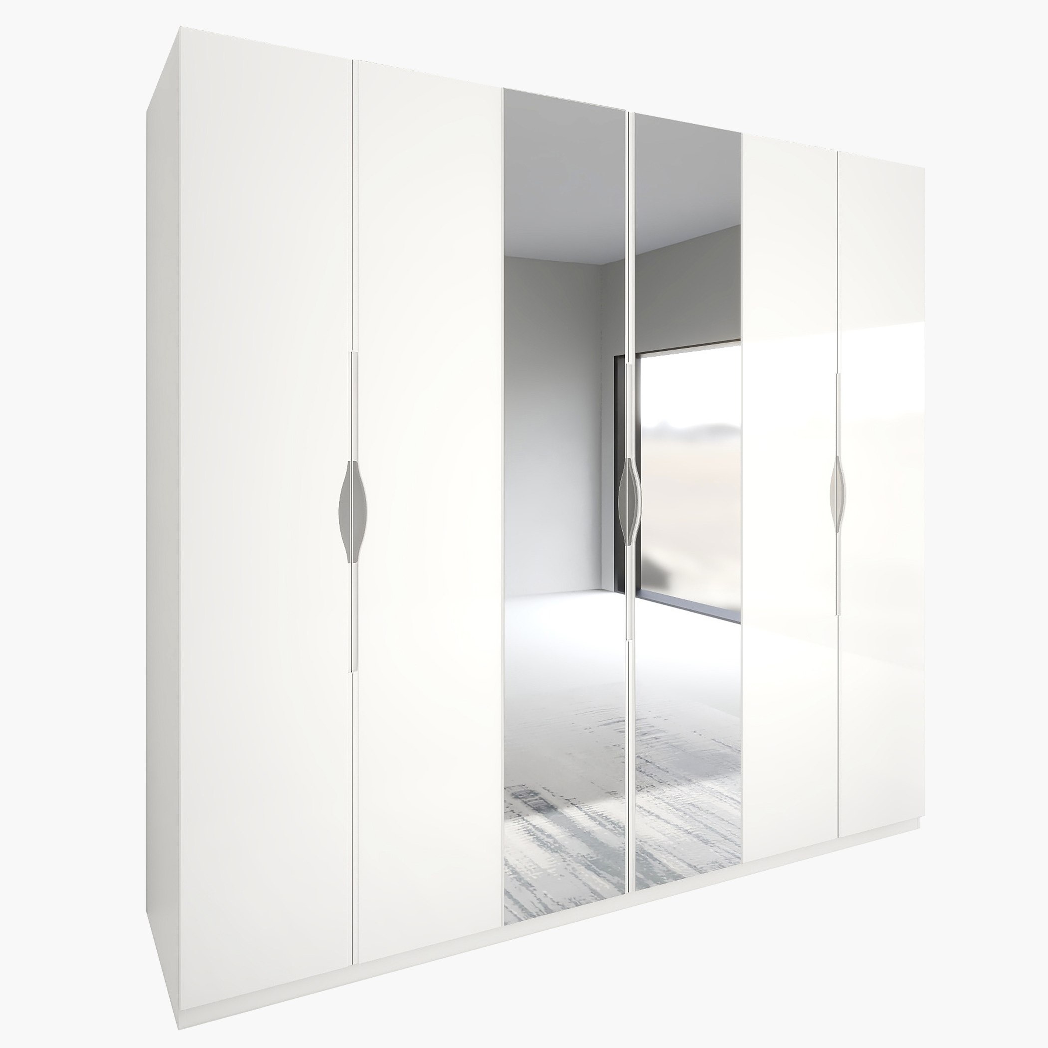 خزانة ملابس بـ6 أبواب ومرآتين من ويني-hbxfurniture-wardrobes-image-2