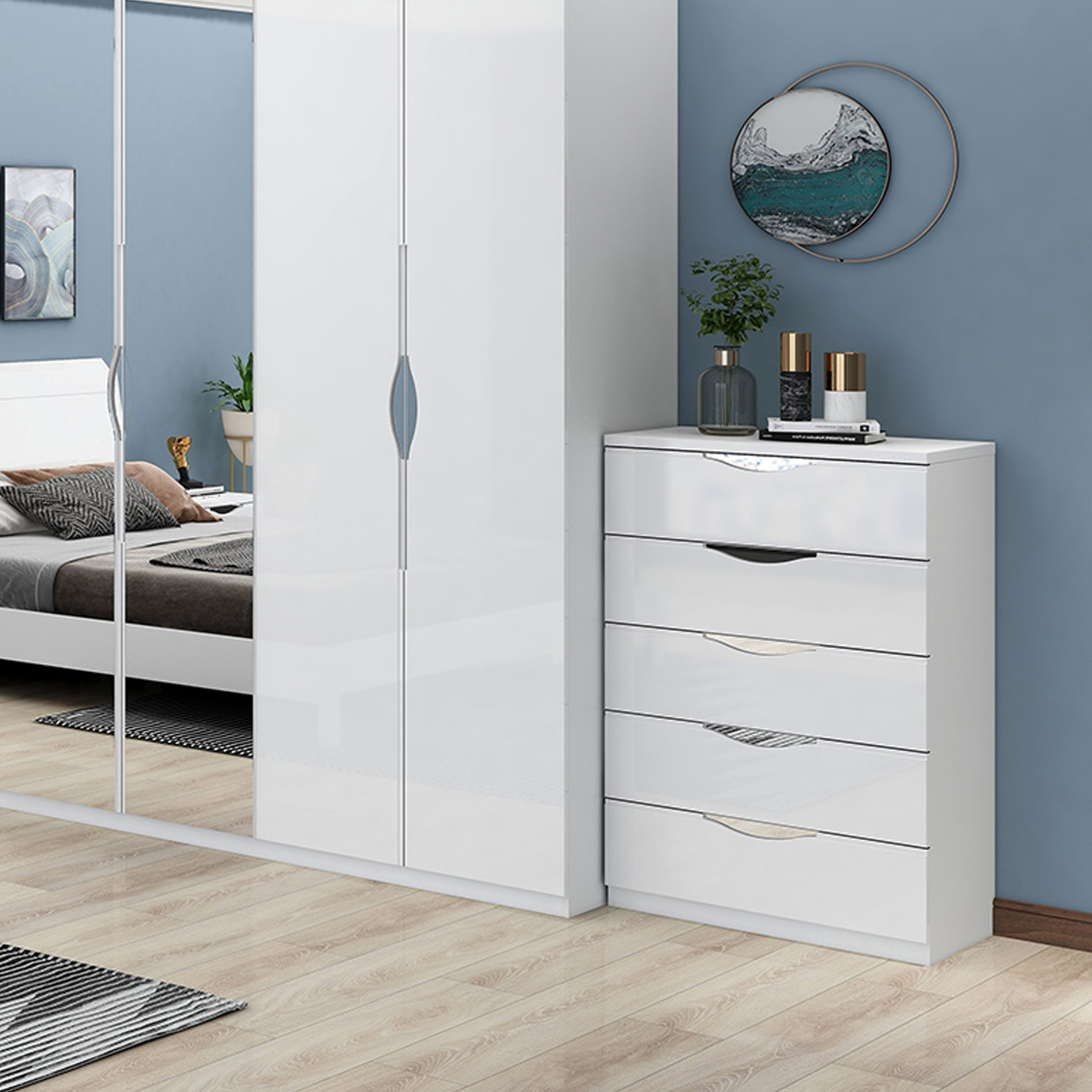 وحدة تخزين 5 أدراج من ويني-hbxfurniture-dressersandchests-chestofdrawers-image-1