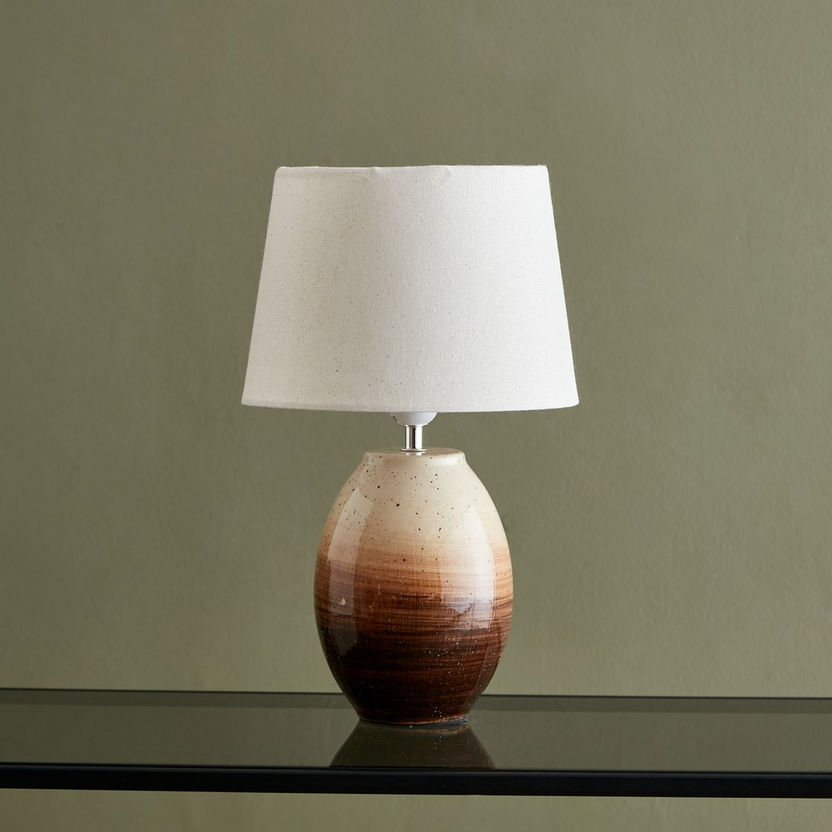 Zenia Ceramic Table Lamp - 25x25x42 cm-Table Lamps-image-0