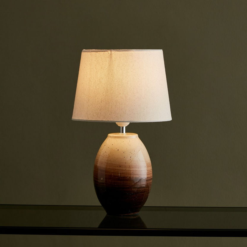Zenia Ceramic Table Lamp - 25x25x42 cm-Table Lamps-image-1