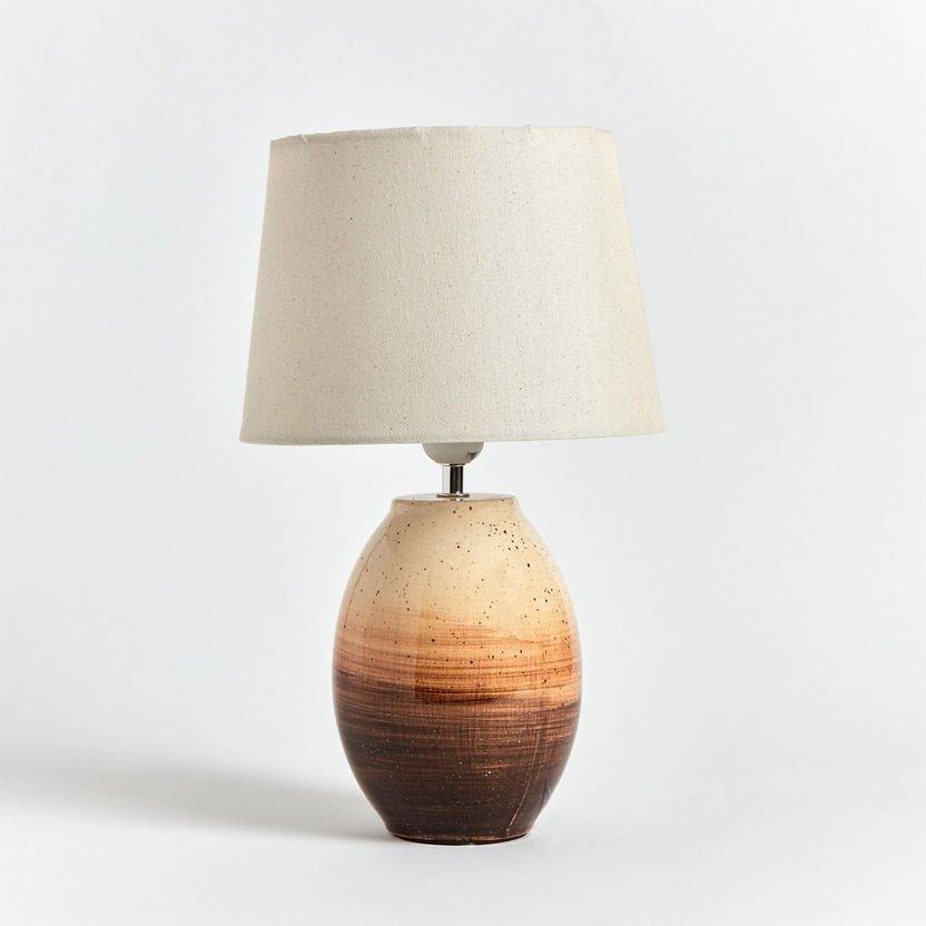 Zenia Ceramic Table Lamp - 25x25x42 cm-Table Lamps-image-6