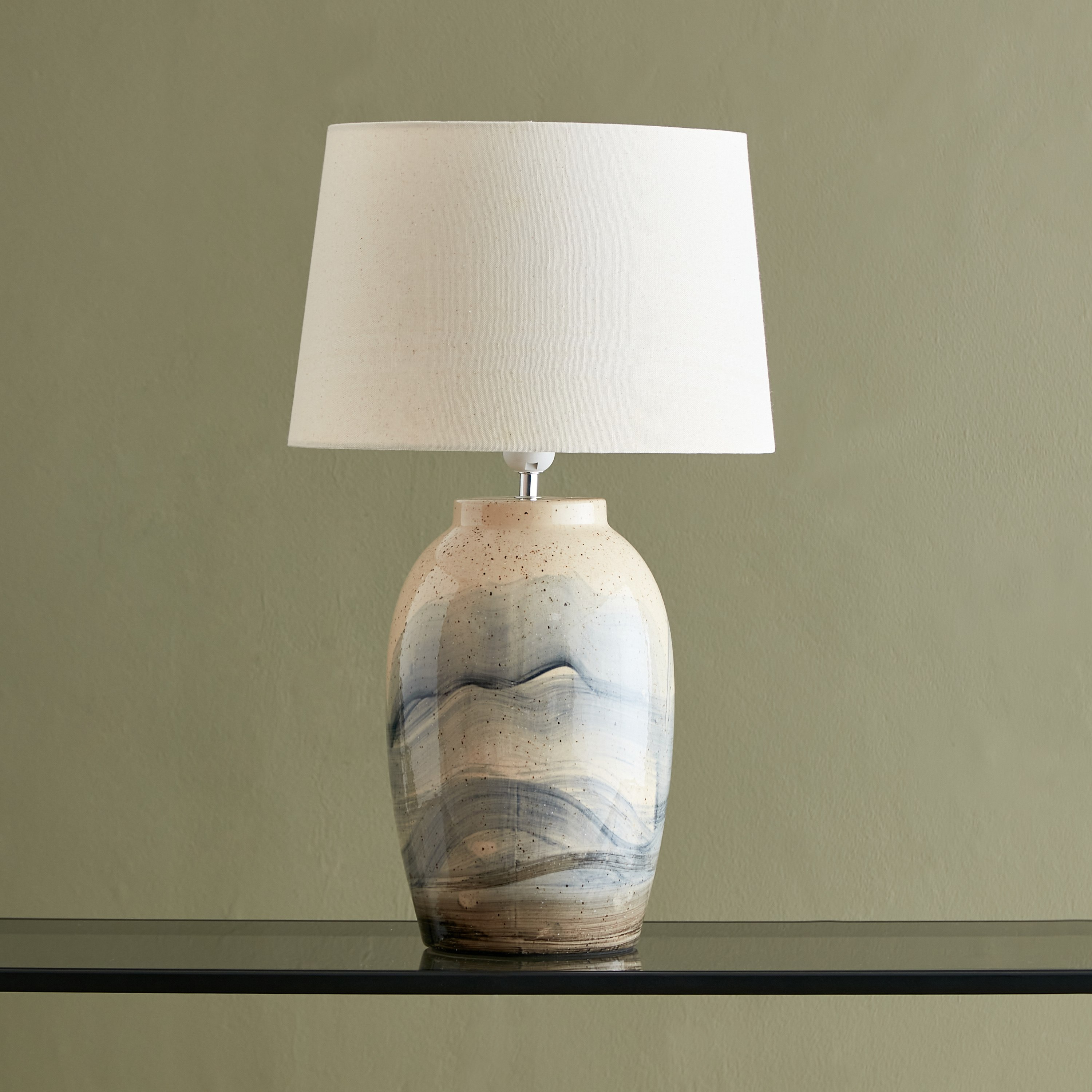مصباح طاولة سيراميك من زينيا - 35x35x61 سم-hbxlivingroom-lighting-tablelamps-image-1